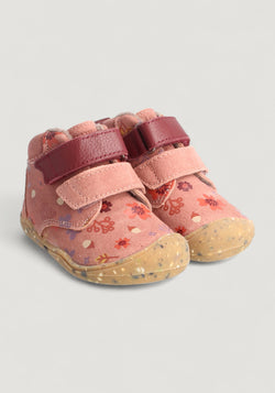 Ghete Barefoot îmblănite First Step - Baby Raccoon Winter Rosa