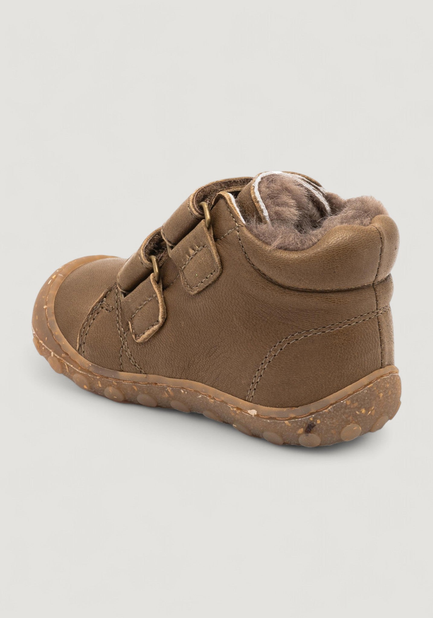 Ghete Barefoot îmblănite First Step - Hale Khaki