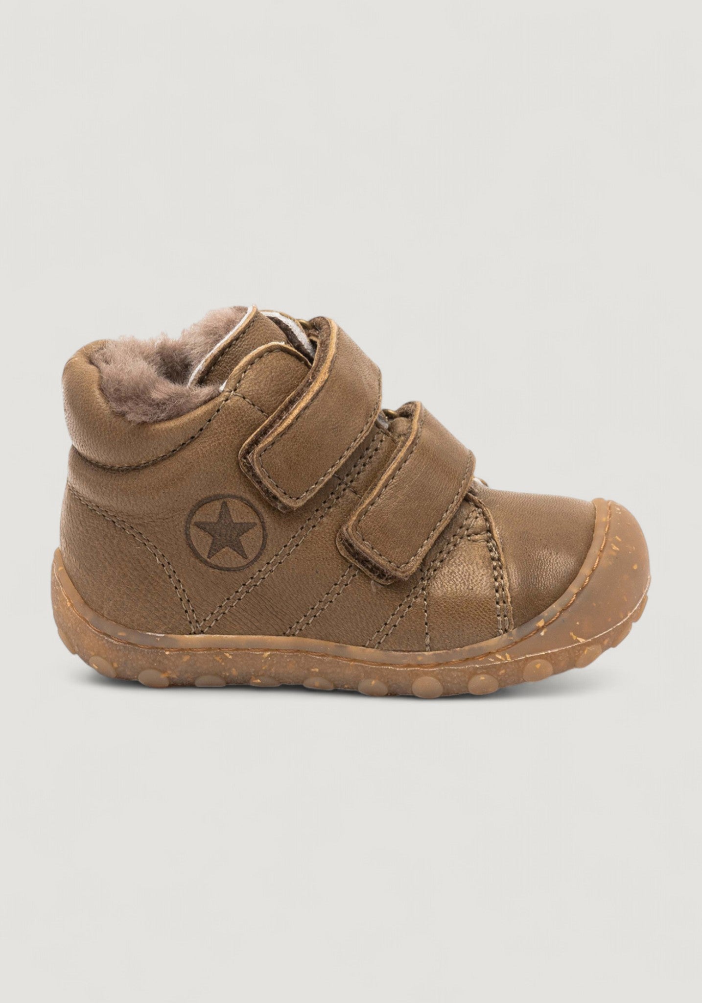 Ghete Barefoot îmblănite First Step - Hale Khaki