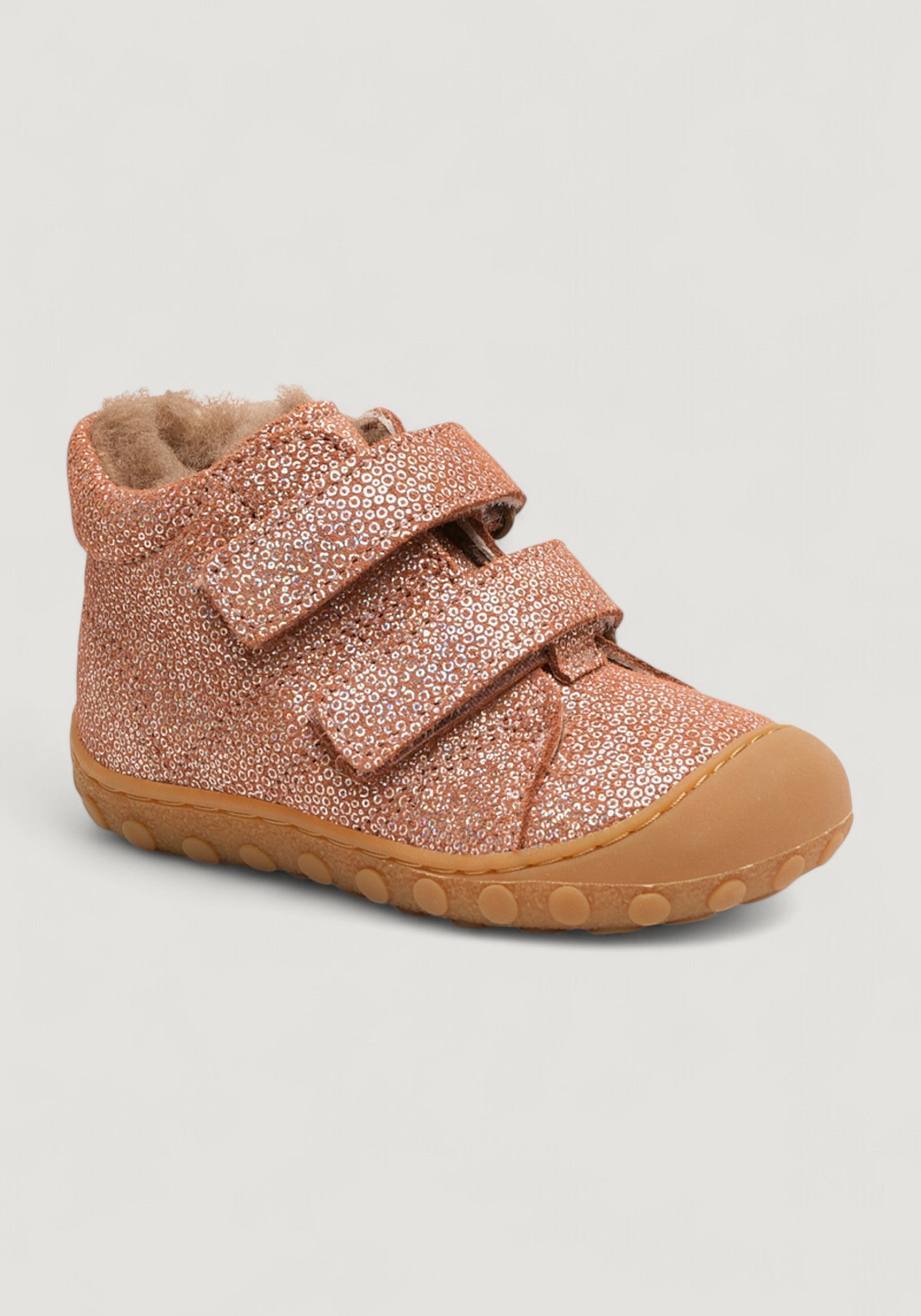 Ghete Barefoot îmblănite First Step - Hale Sparkly Rose