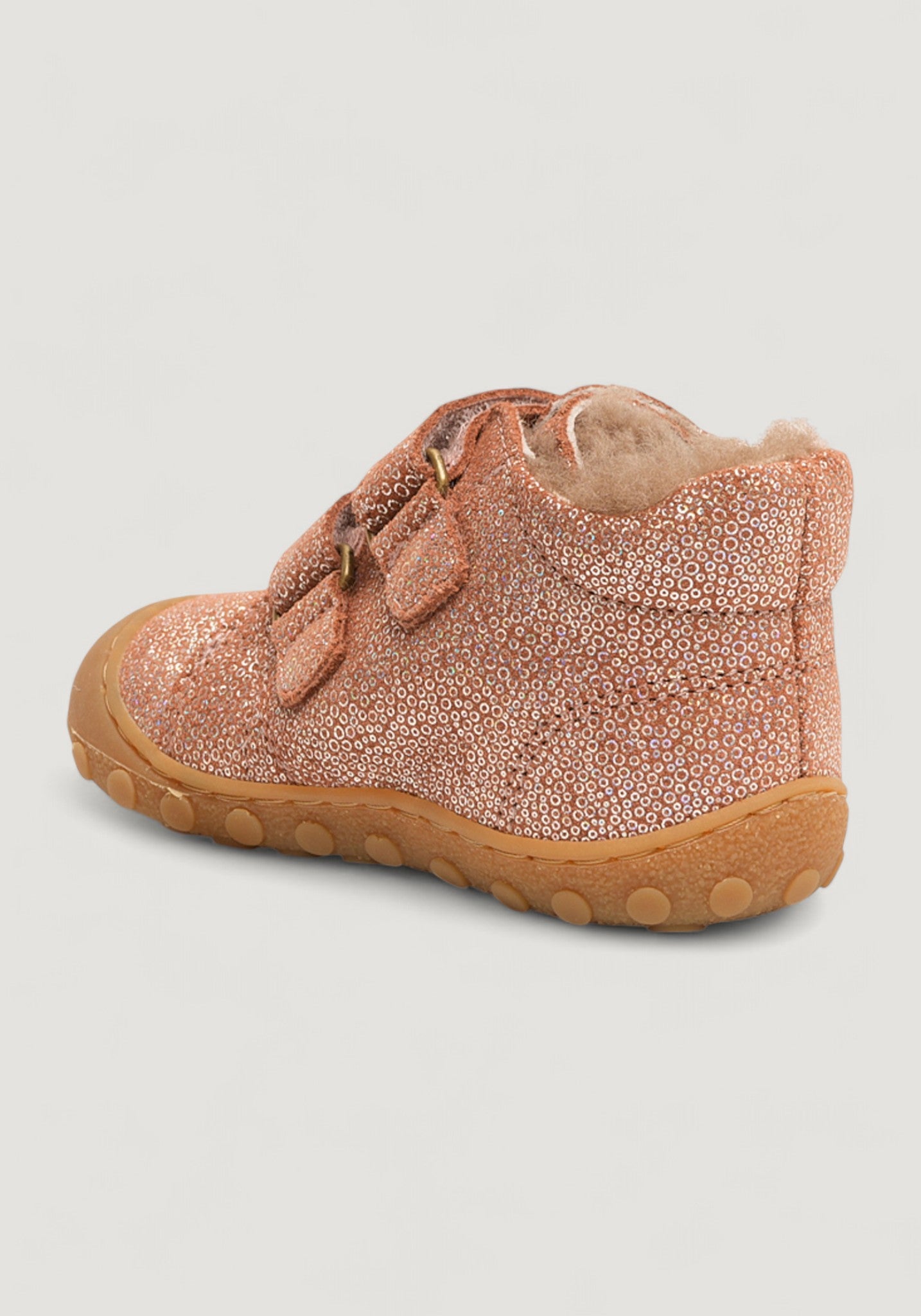 Ghete Barefoot îmblănite First Step - Hale Sparkly Rose