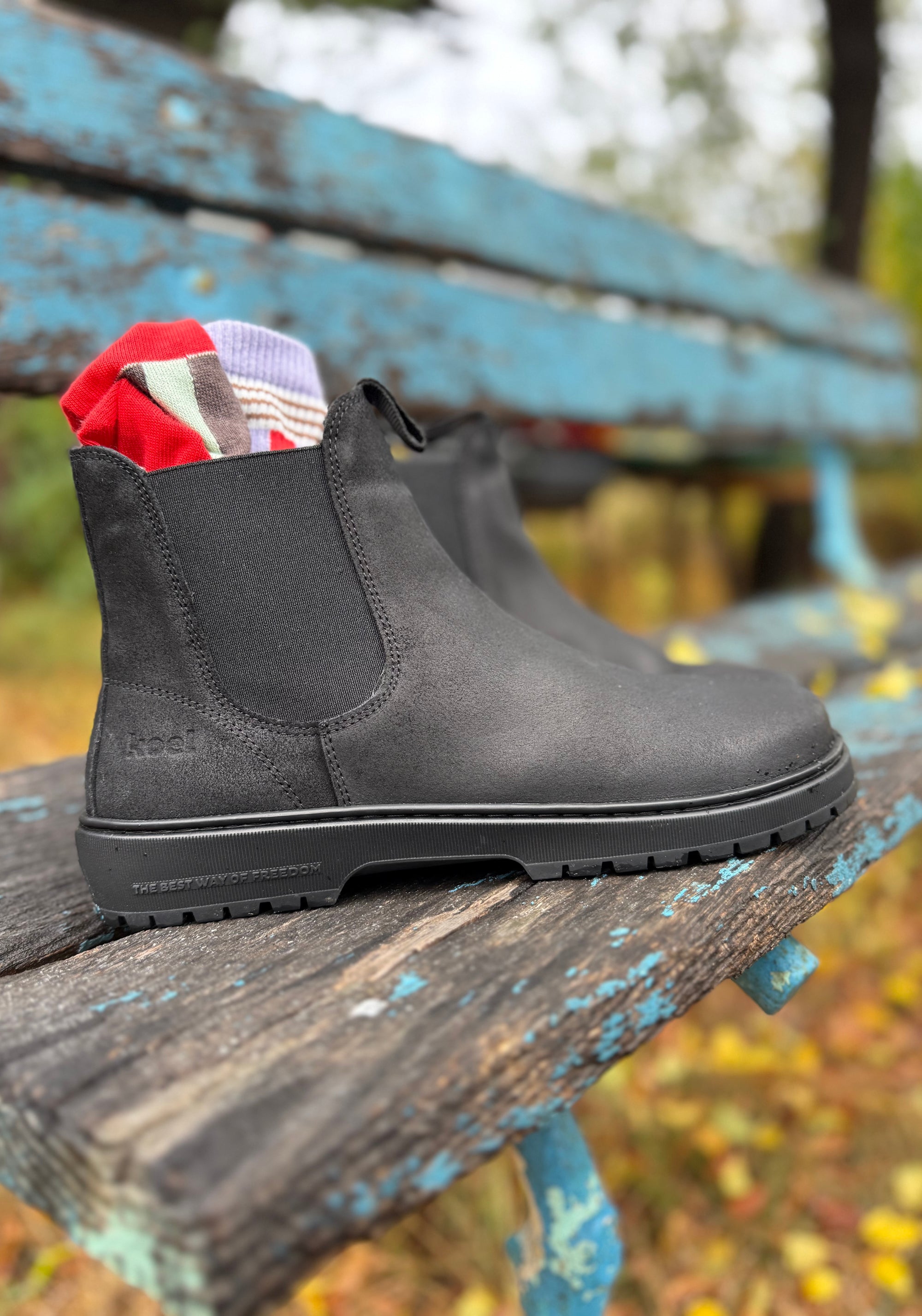 Ghete Barefoot îmblănite - Gavien Black