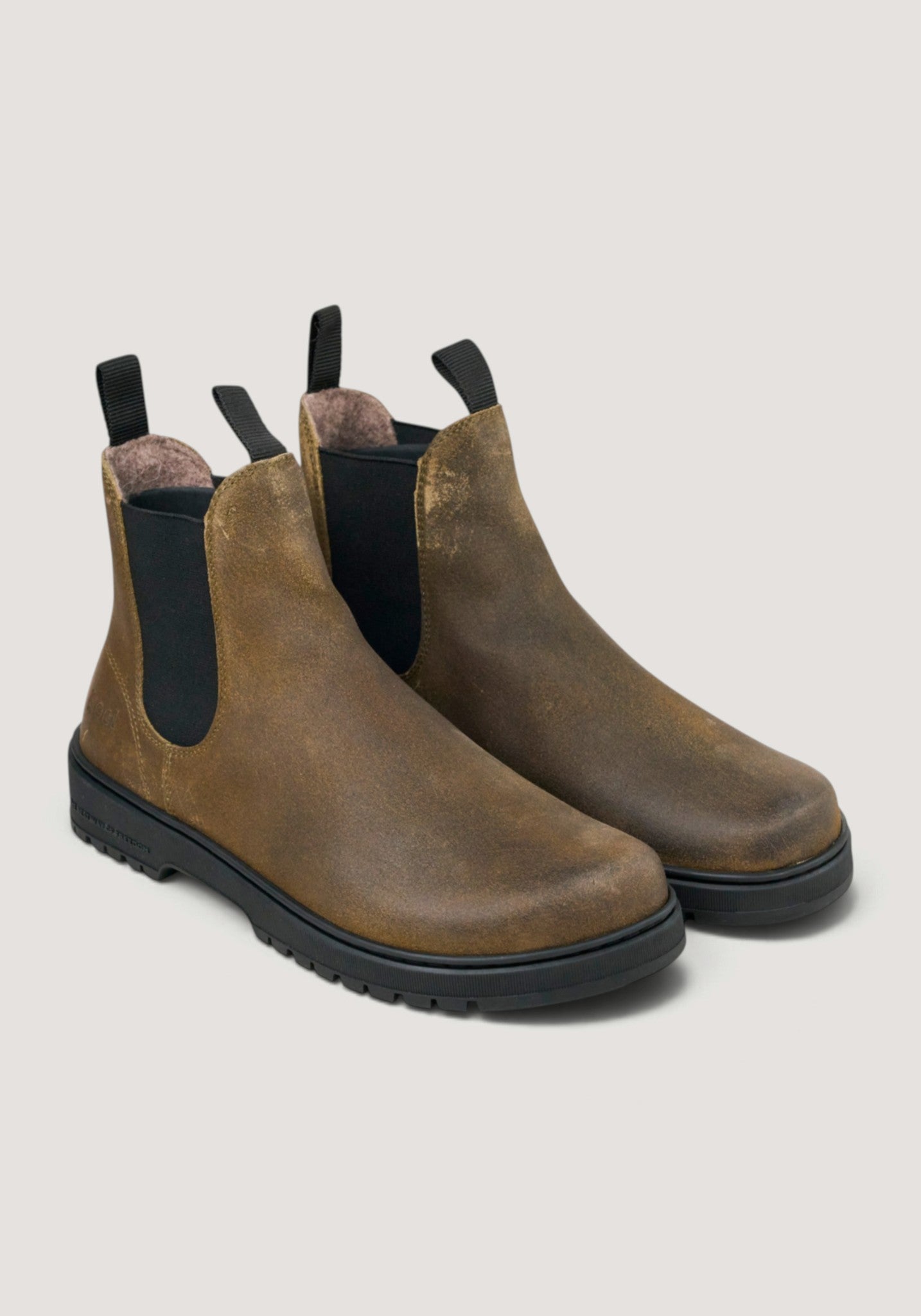 Ghete Barefoot îmblănite - Gavien Dark Taupe