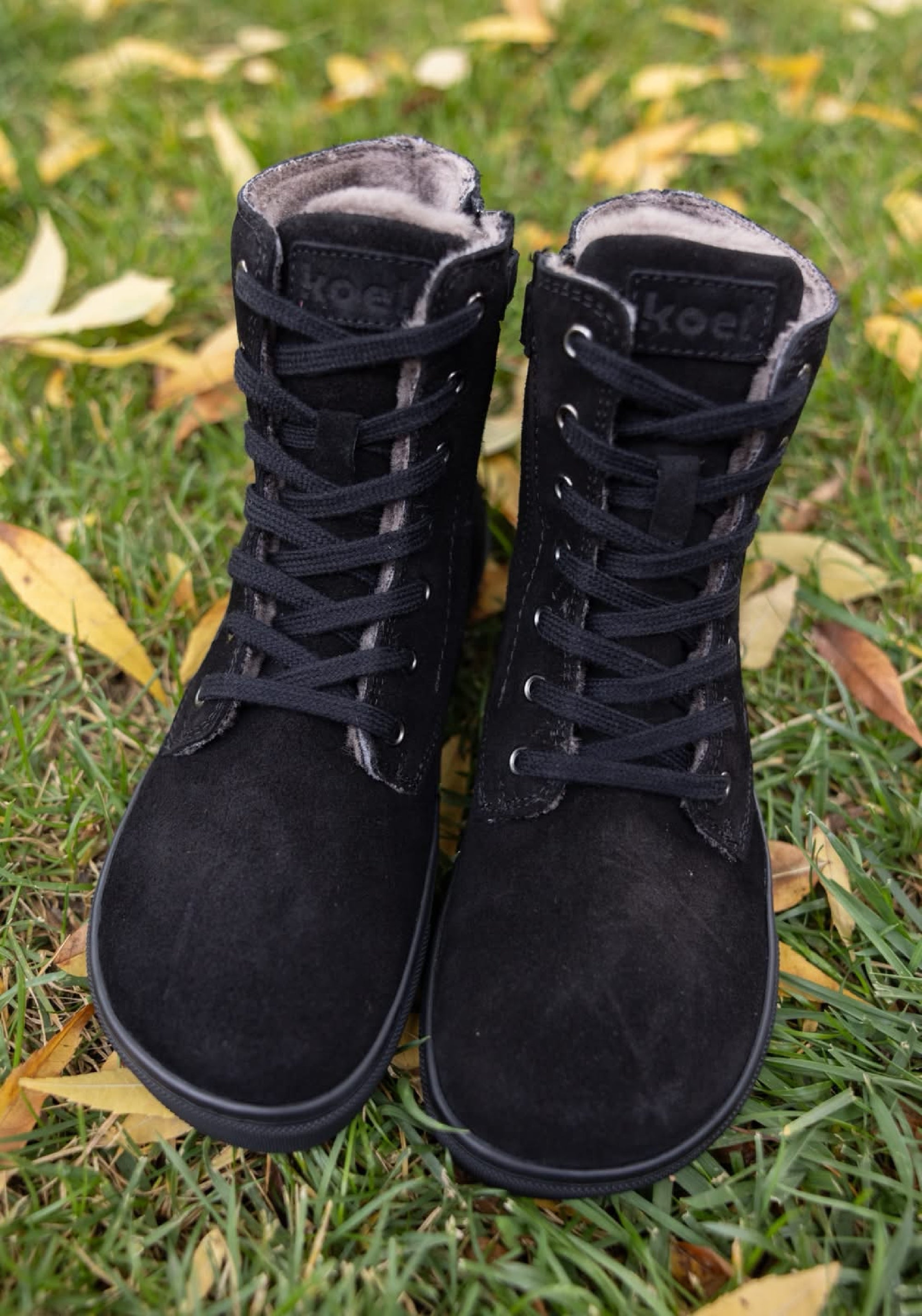 Ghete Barefoot îmblănite - Hesira Black