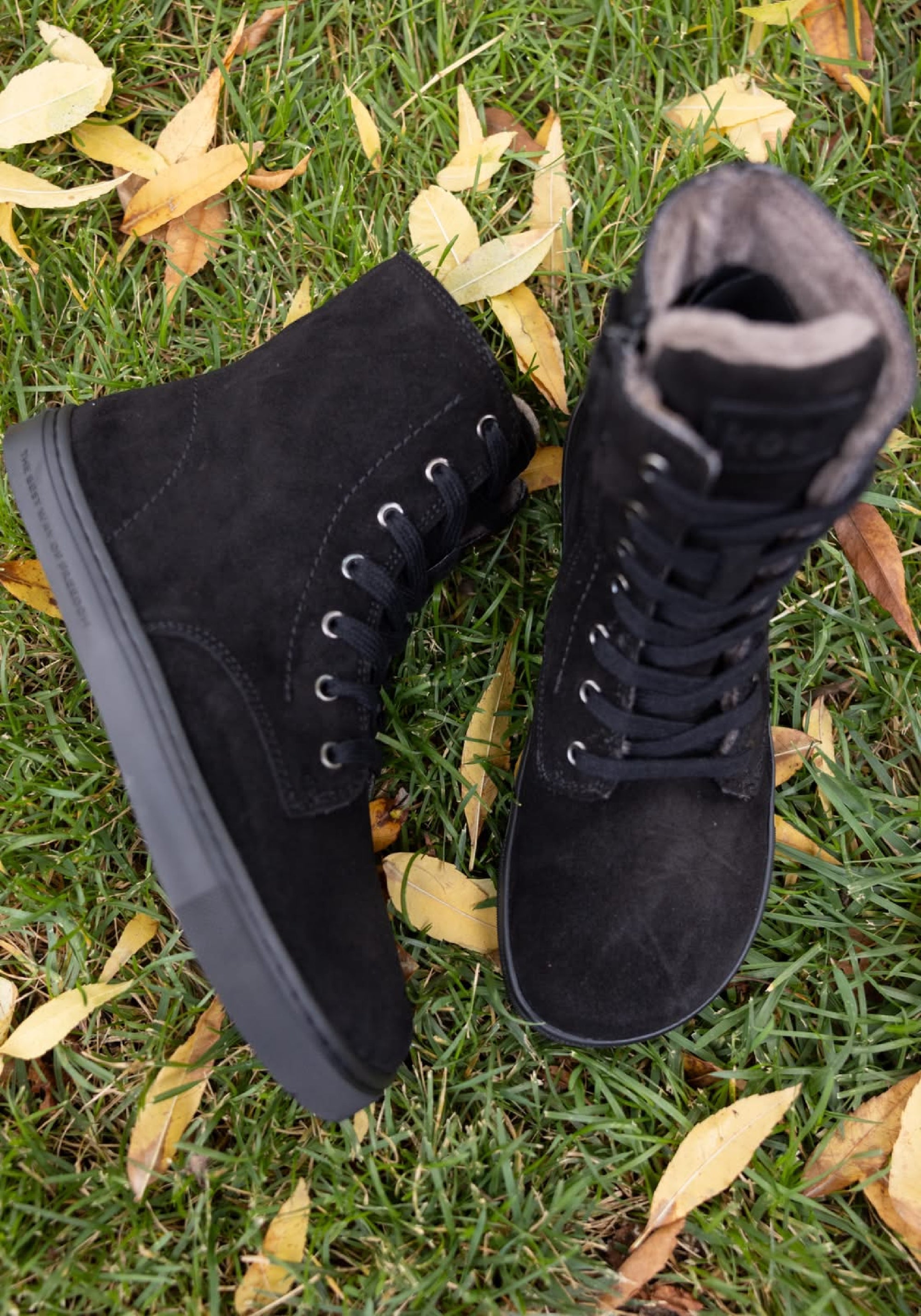 Ghete Barefoot îmblănite - Hesira Black