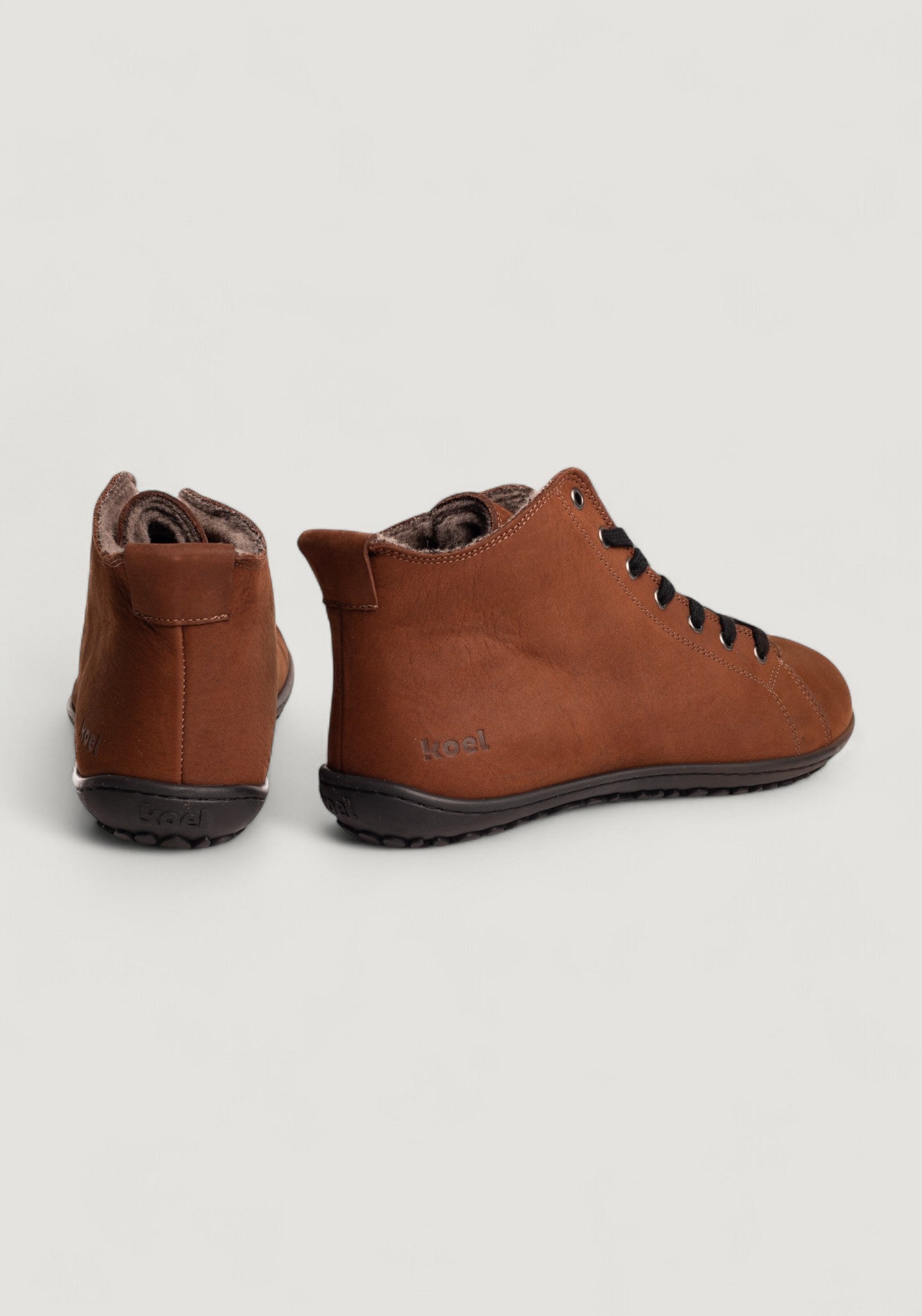 Ghete Barefoot îmblănite - Ivone Chocolate