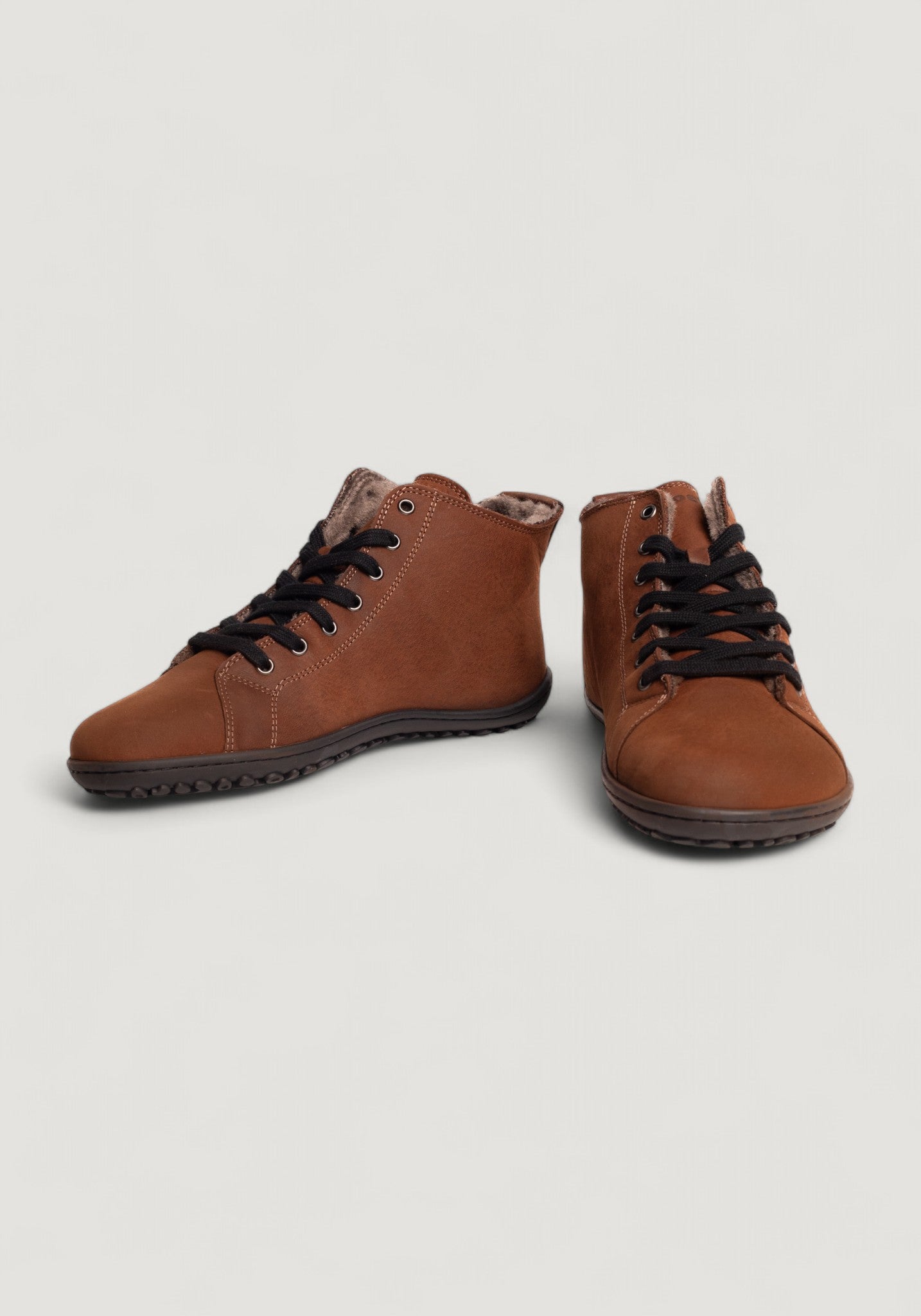Ghete Barefoot îmblănite - Ivone Chocolate
