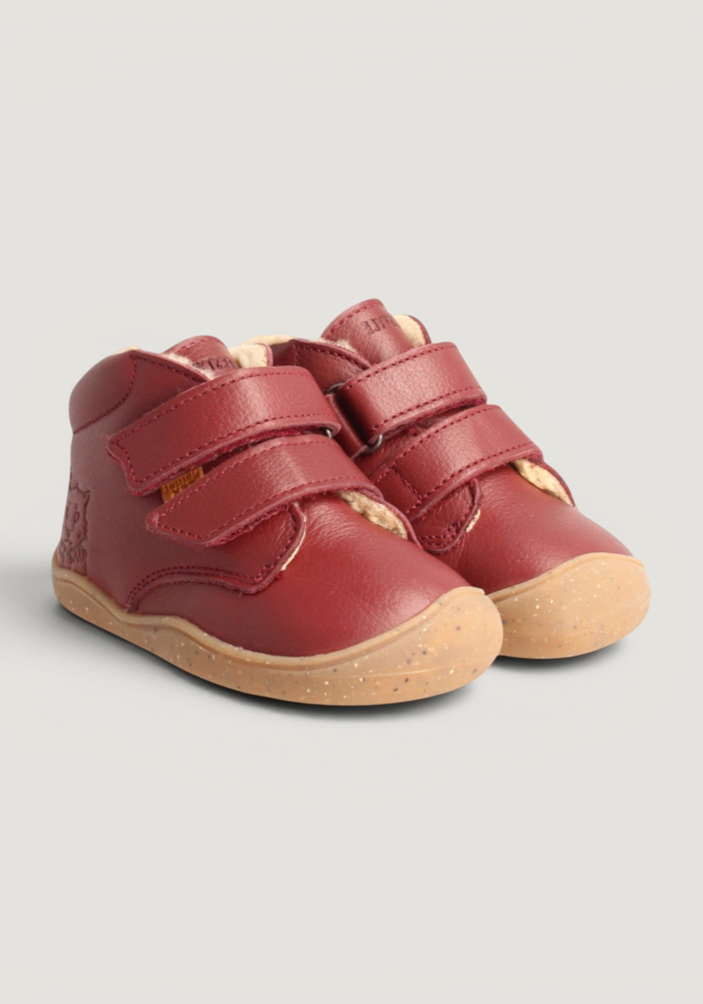 Ghete Barefoot îmblănite - Leopard Bordeaux
