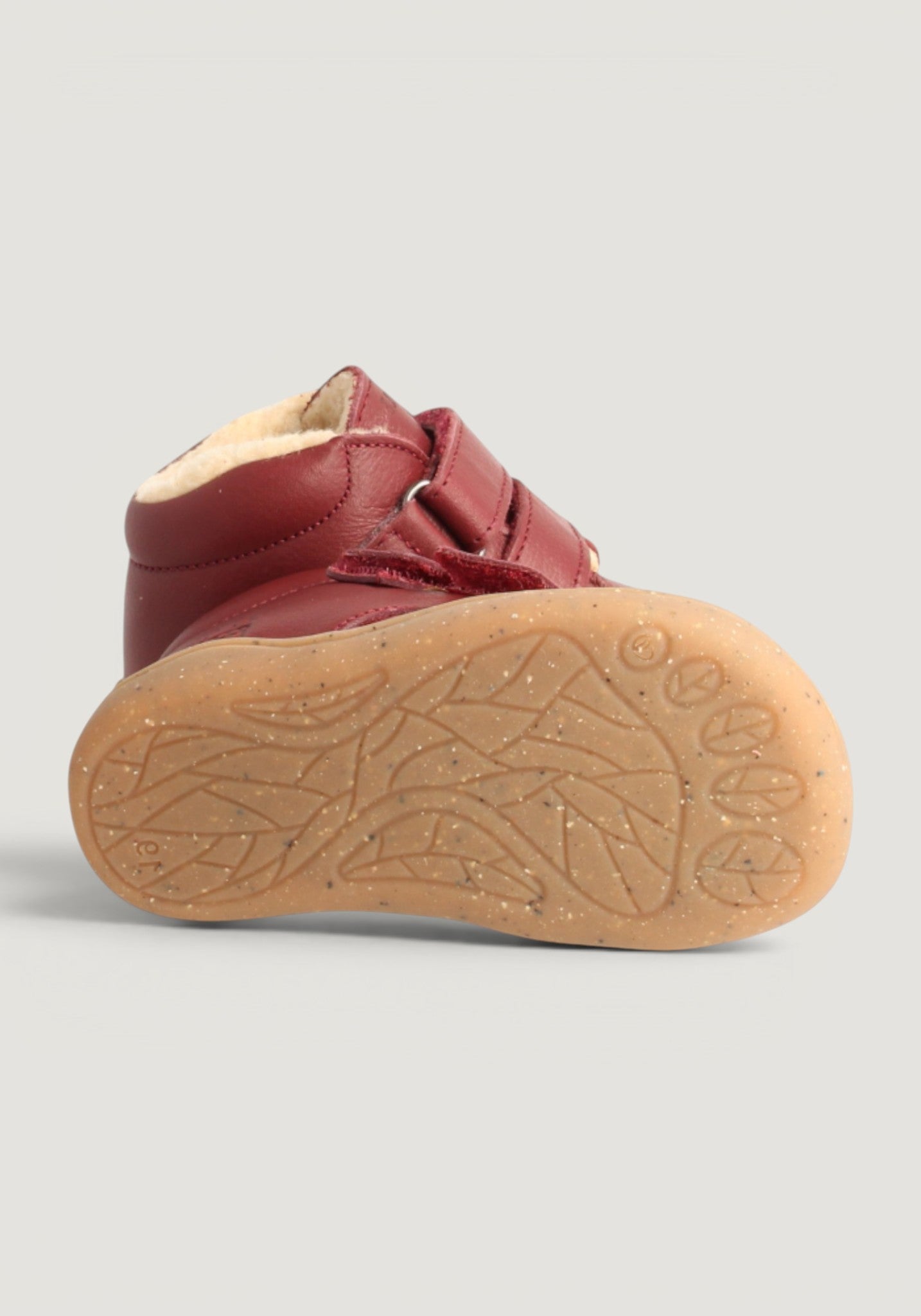 Ghete Barefoot îmblănite - Leopard Bordeaux