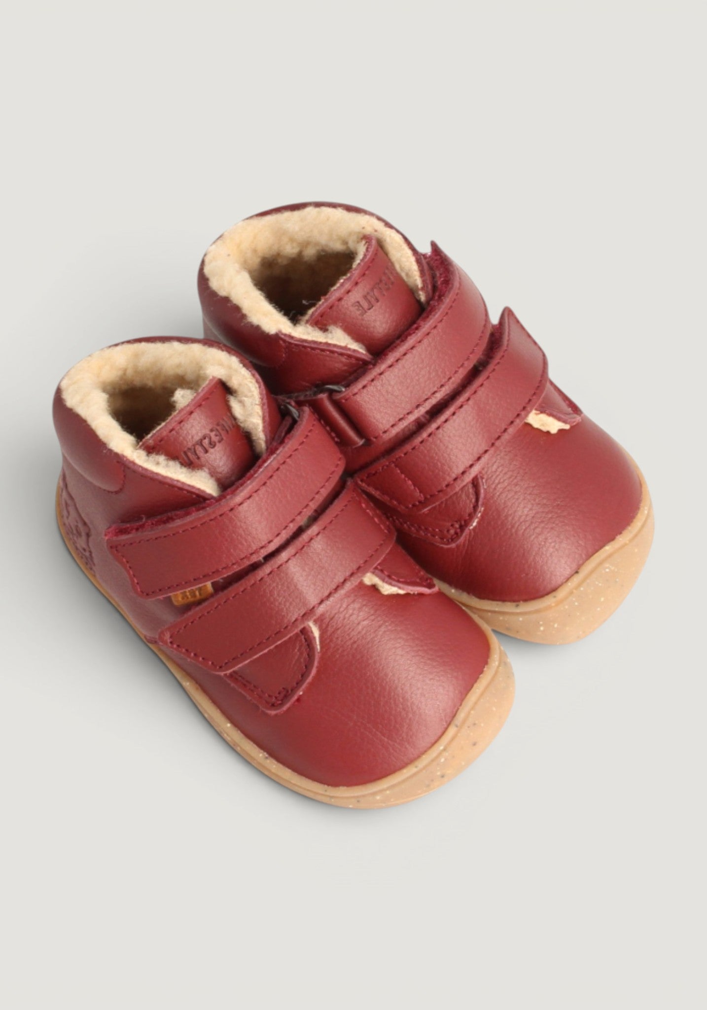 Ghete Barefoot îmblănite - Leopard Bordeaux