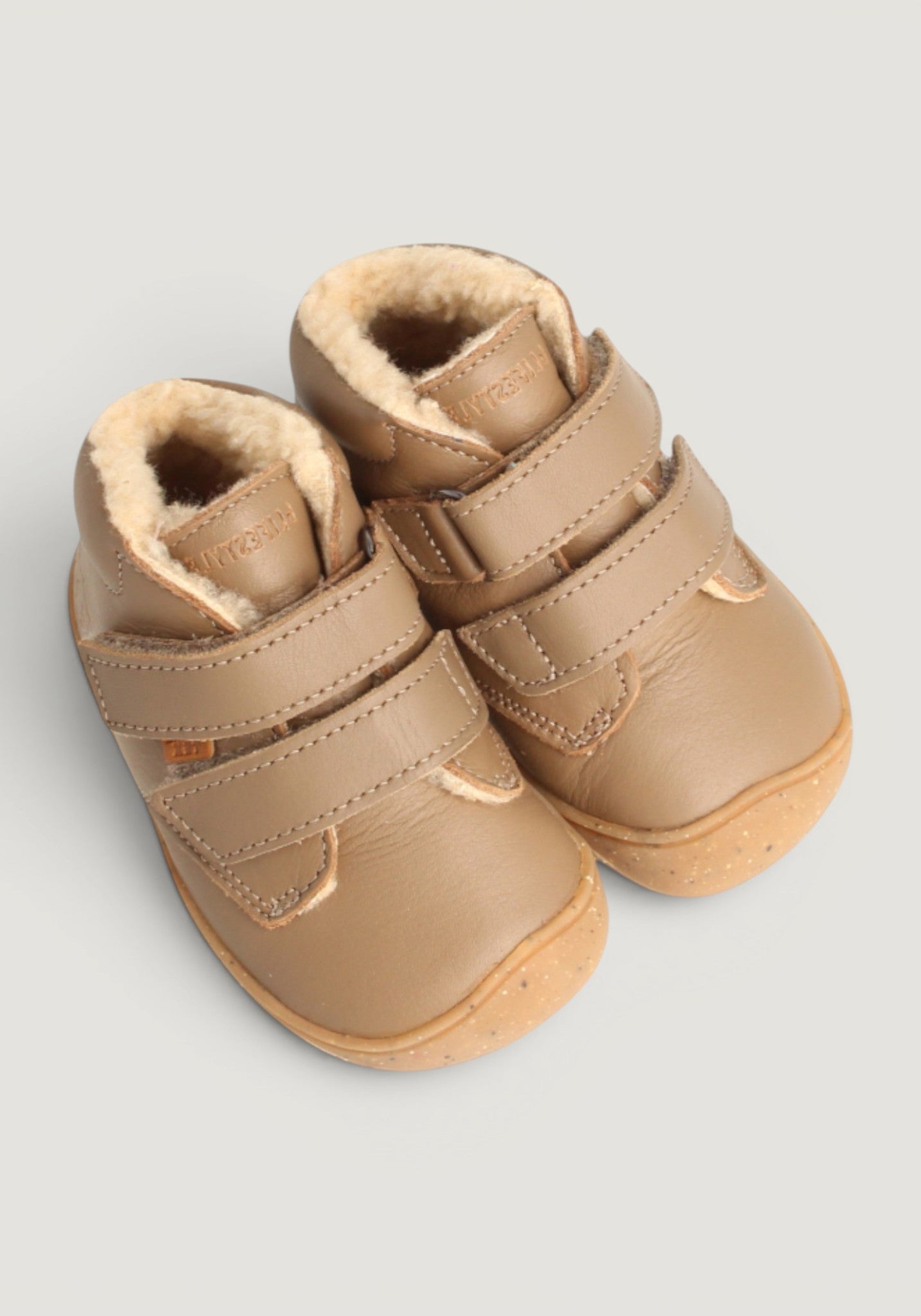 Ghete Barefoot îmblănite - Leopard Taupe