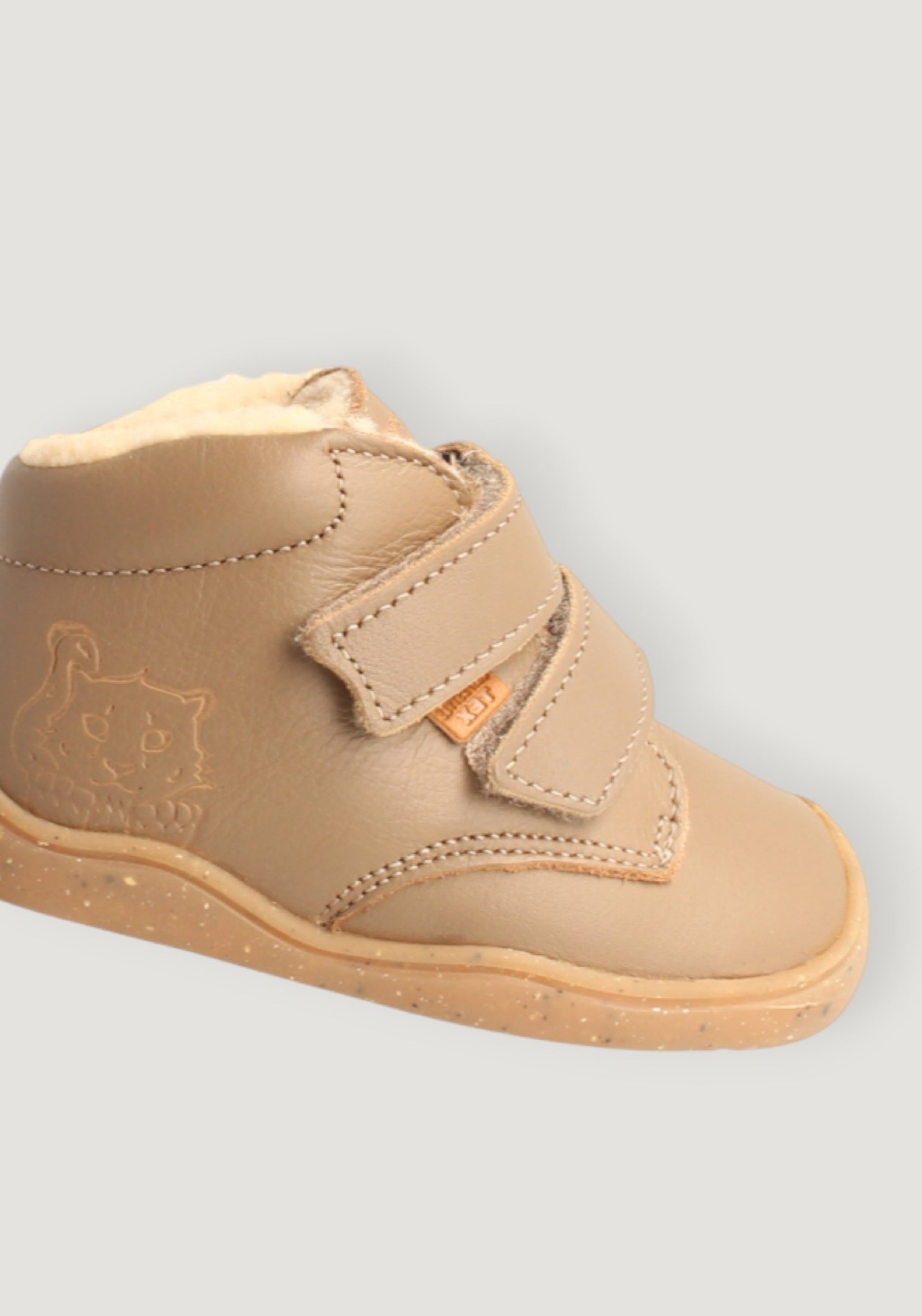 Ghete Barefoot îmblănite - Leopard Taupe