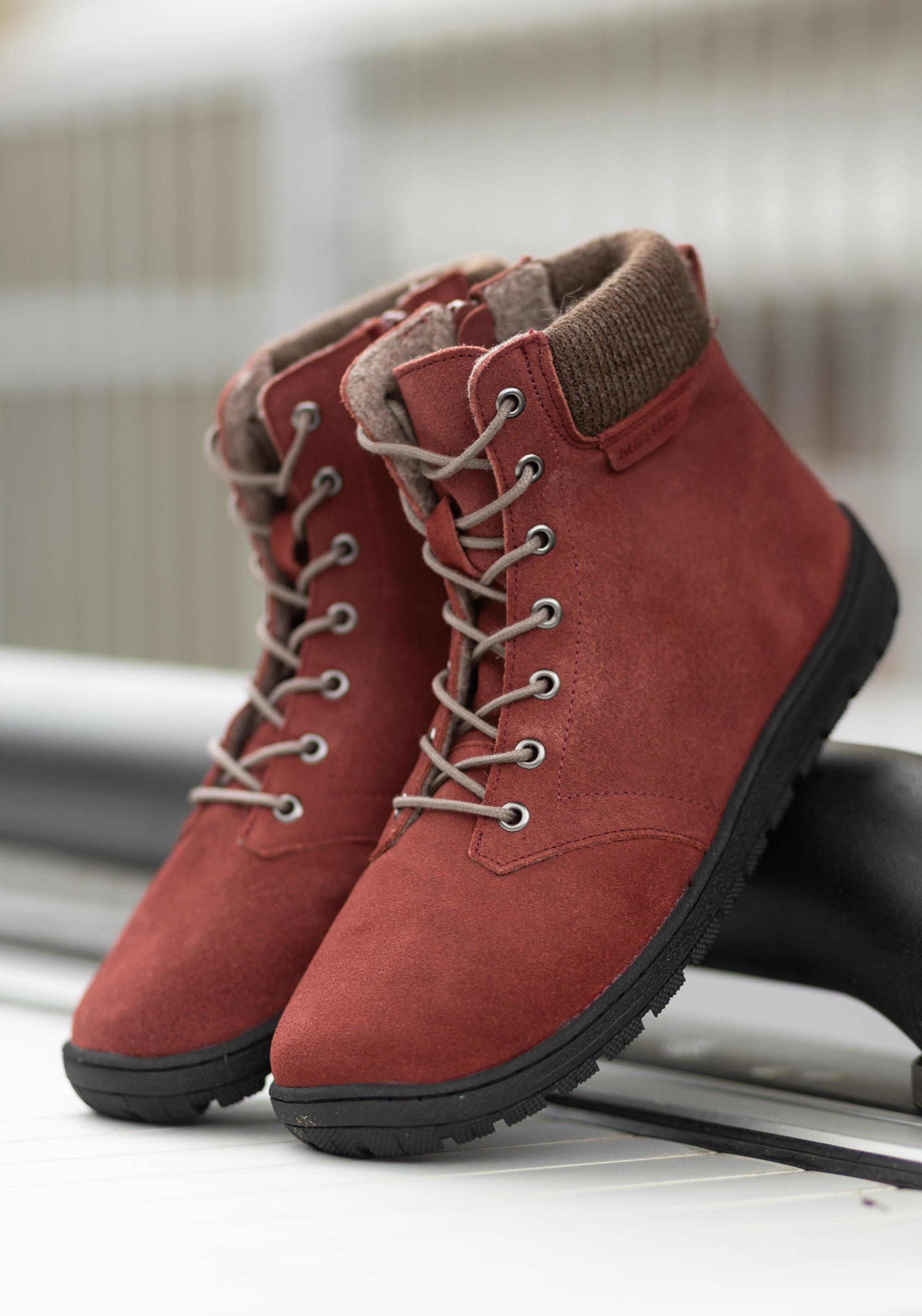 Ghete Barefoot îmblănite - Loud Style Bordeaux