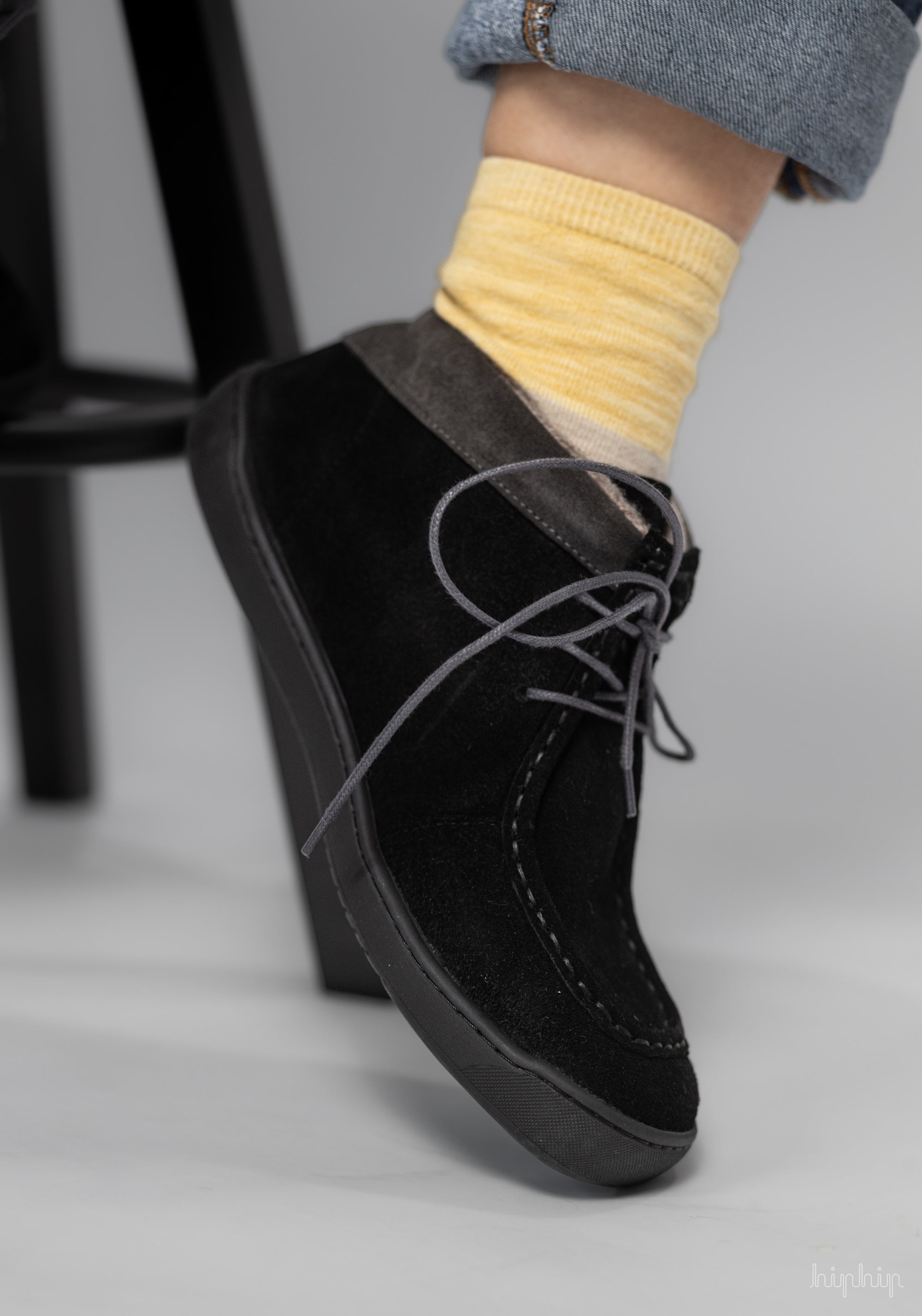 Ghete Barefoot îmblănite - Timeless Style Black