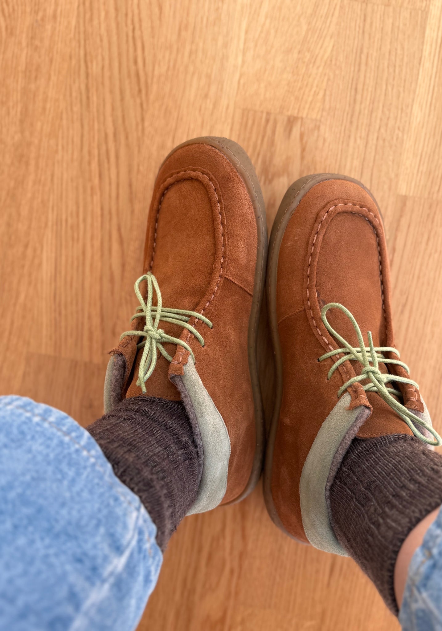 Ghete Barefoot îmblănite - Timeless Style Hazelnut
