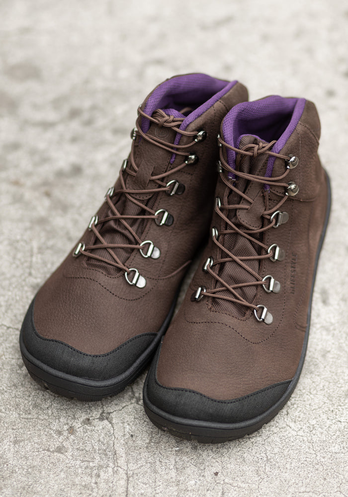 Ghete Barefoot impermeabile femei - Hiking Style Chestnut