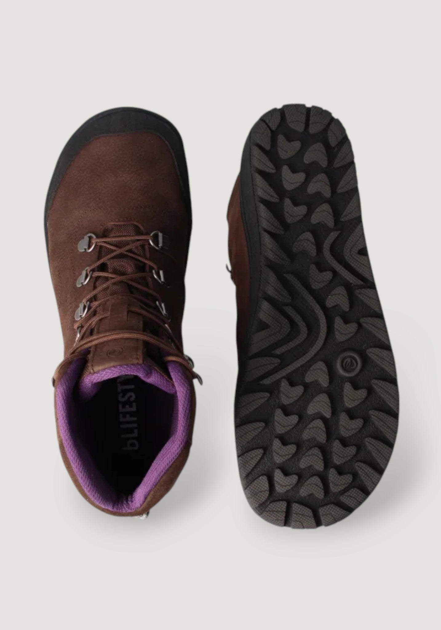 Ghete Barefoot impermeabile femei - Hiking Style Chestnut