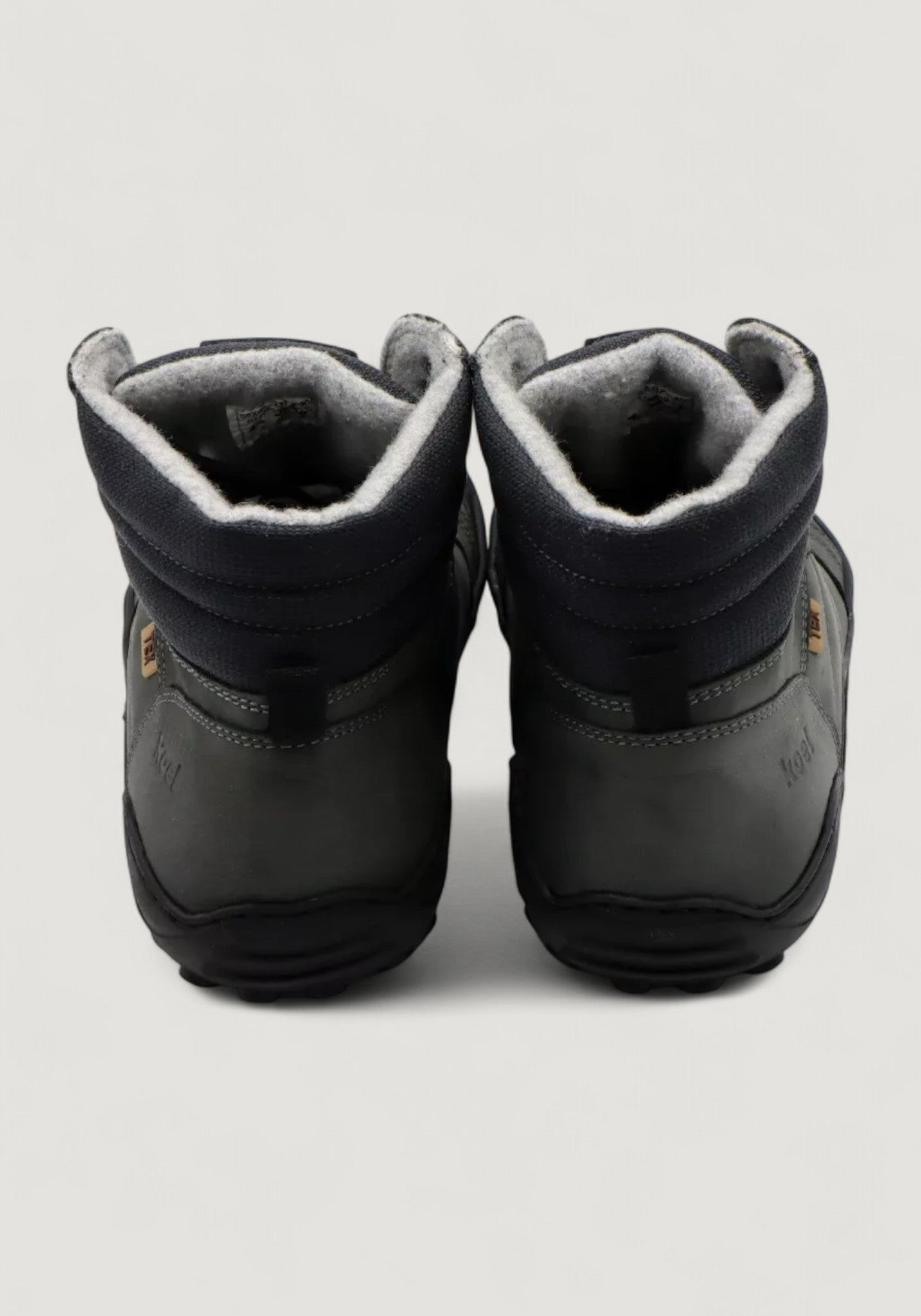 Ghete Barefoot impermeabile îmblănite bărbați - Paul Dark Grey