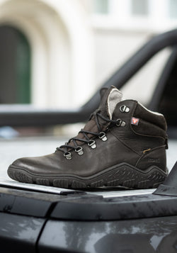 Ghete Barefoot impermeabile îmblănite bărbați - Riko Brown