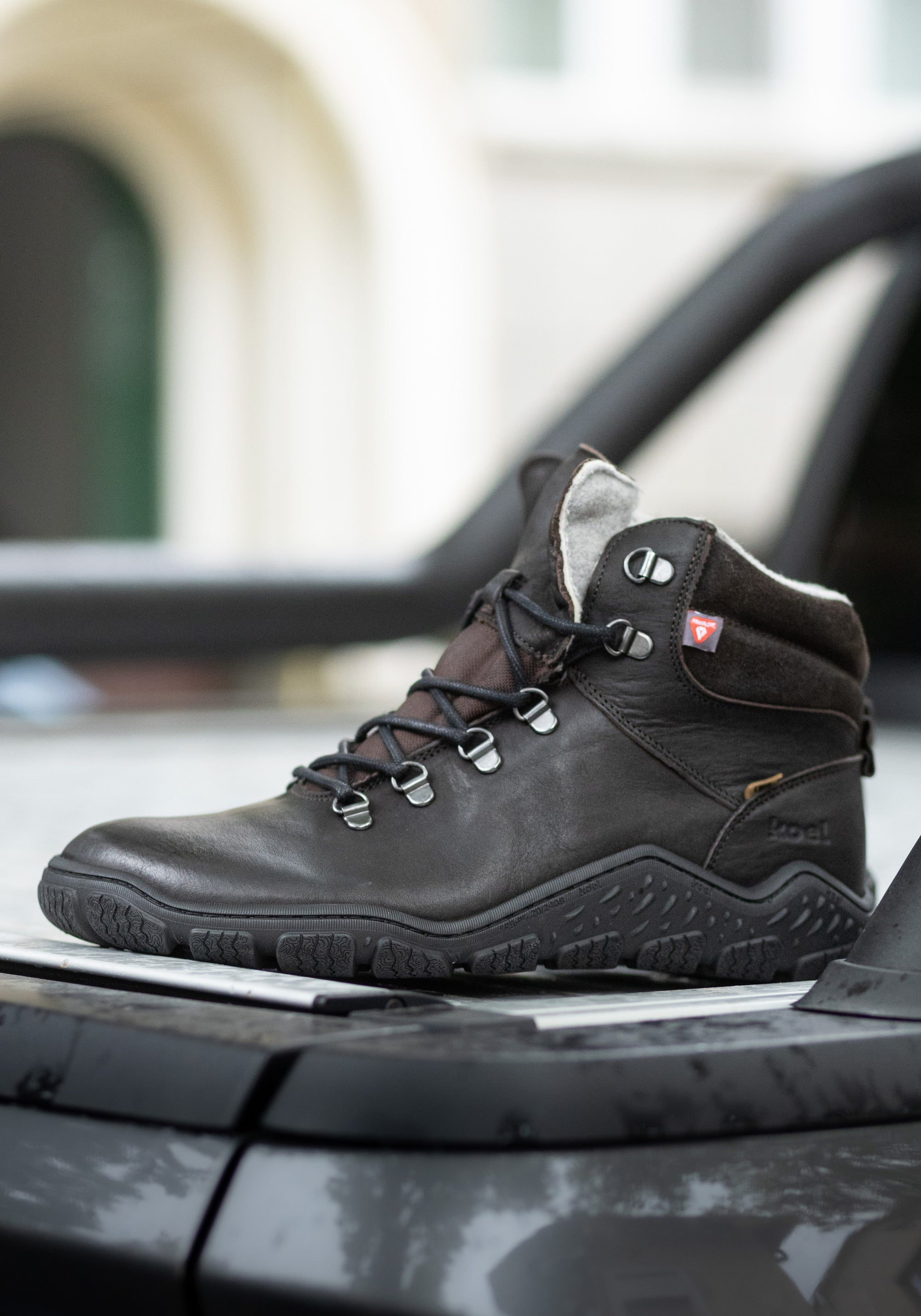 Ghete Barefoot impermeabile îmblănite bărbați - Riko Brown