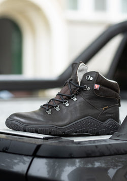 Ghete Barefoot impermeabile îmblănite bărbați - Riko Brown