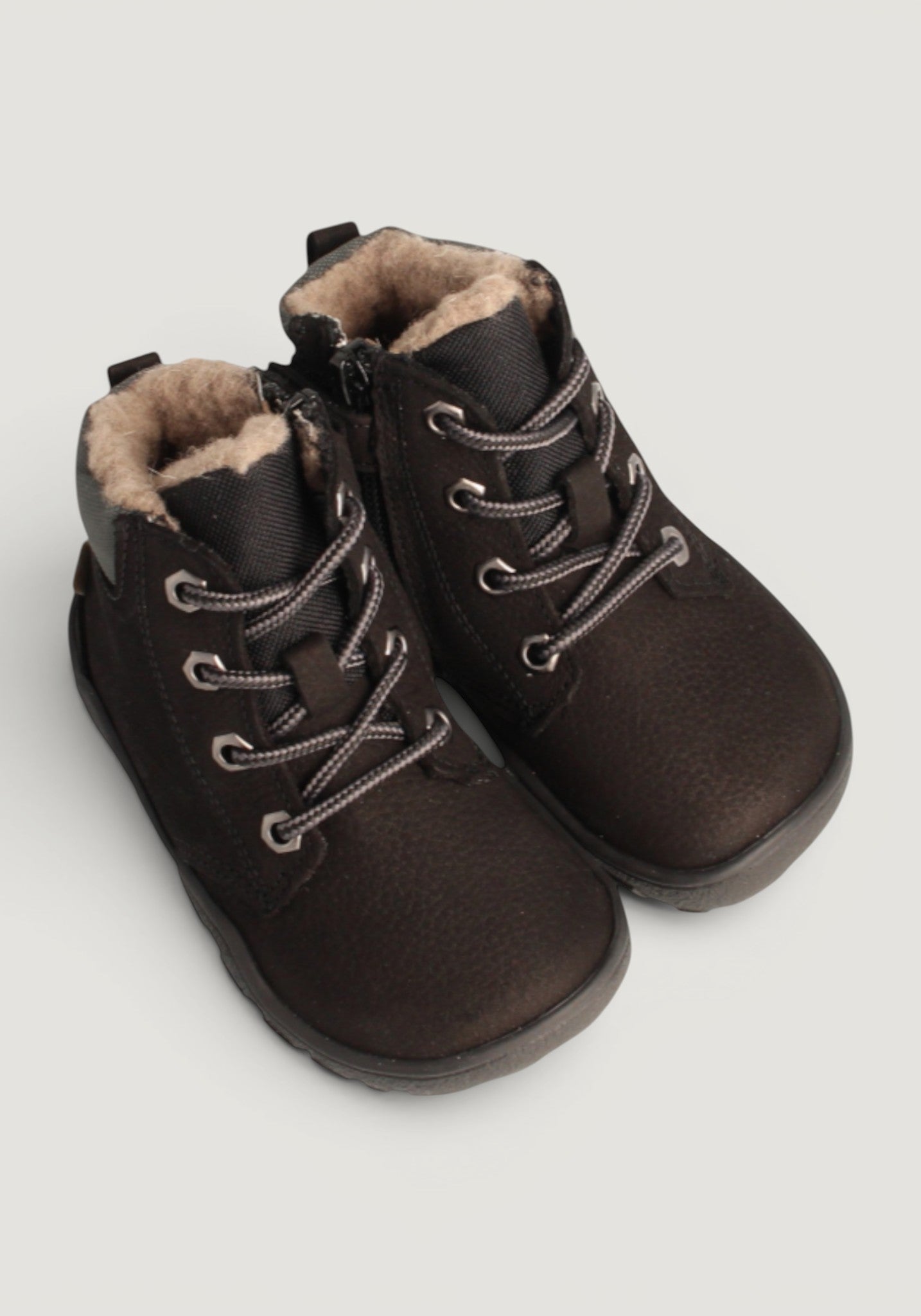 Ghete Barefoot impermeabile îmblănite - Baribal Black