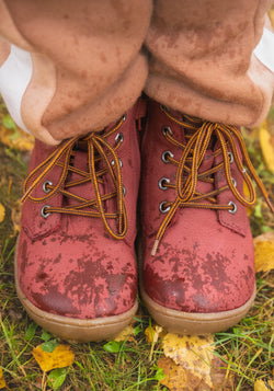 Ghete Barefoot impermeabile îmblănite - Baribal Bordeaux BLifestyle HipHip.ro