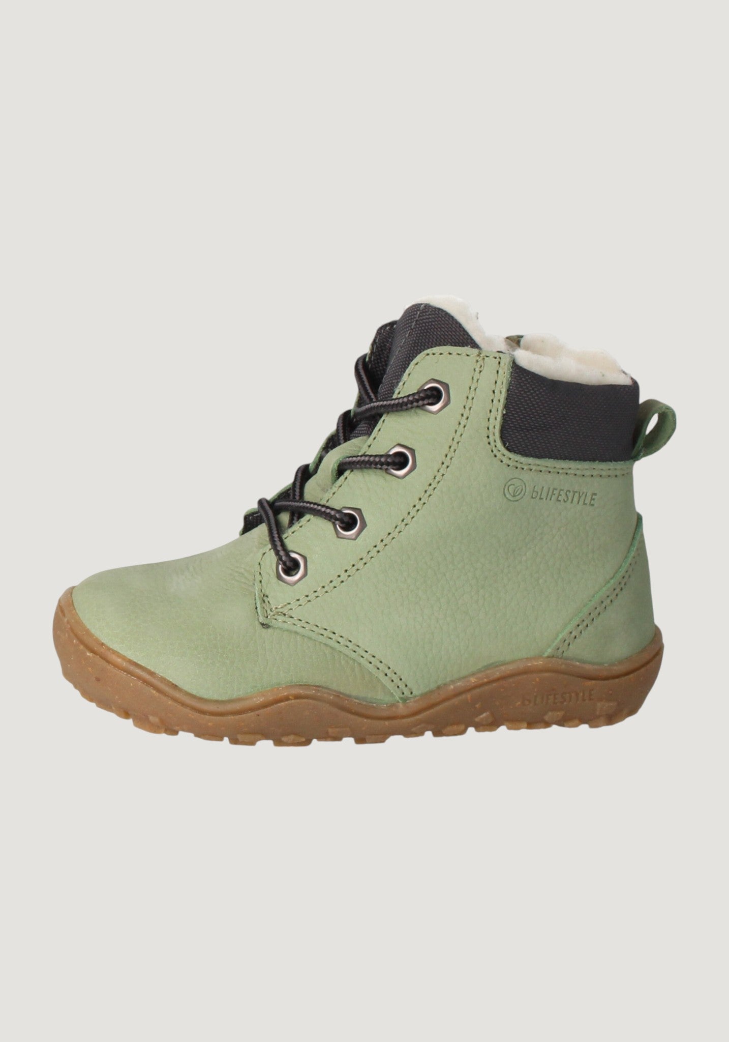 Ghete Barefoot impermeabile îmblănite - Baribal Pastel Green BLifestyle HipHip.ro