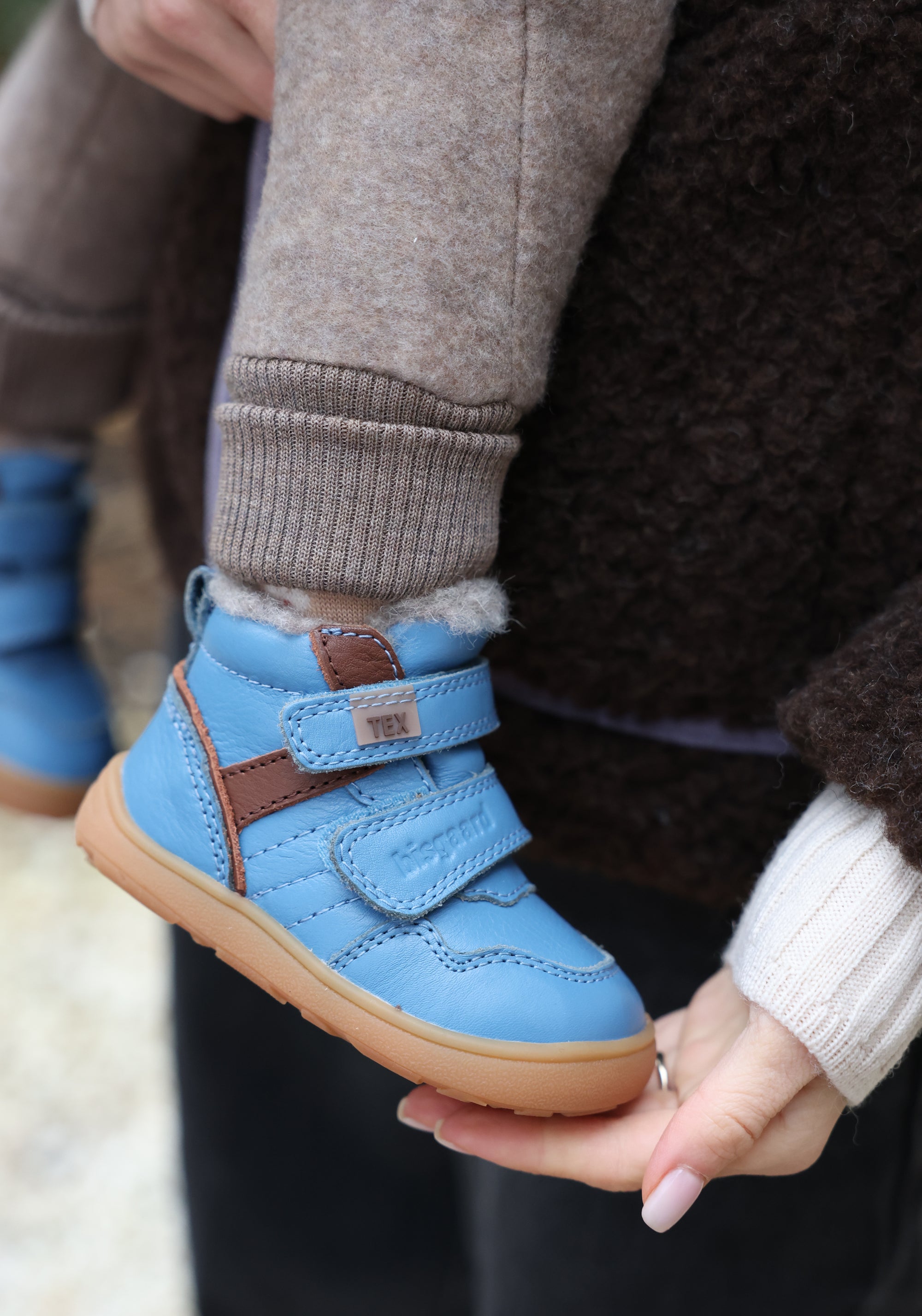 Ghete Barefoot impermeabile îmblănite - Becky Blue