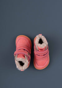 Ghete Barefoot impermeabile îmblănite - Becky Dark Pink