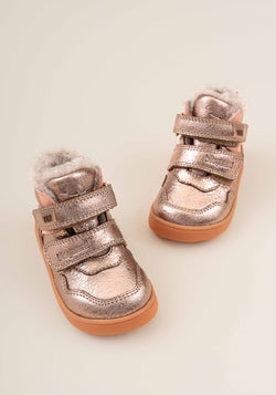 Ghete Barefoot impermeabile îmblănite - Becky Rose Gold