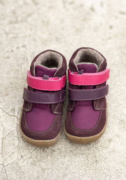 Ghete Barefoot impermeabile îmblănite - Biber Plum