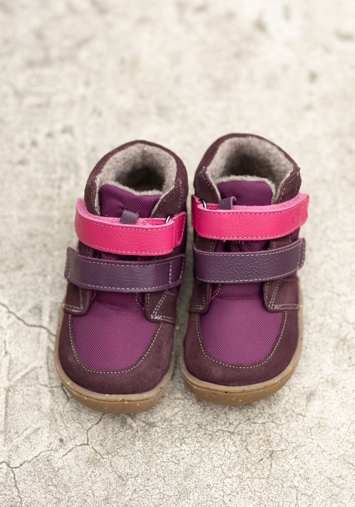 Ghete Barefoot impermeabile îmblănite - Biber Plum