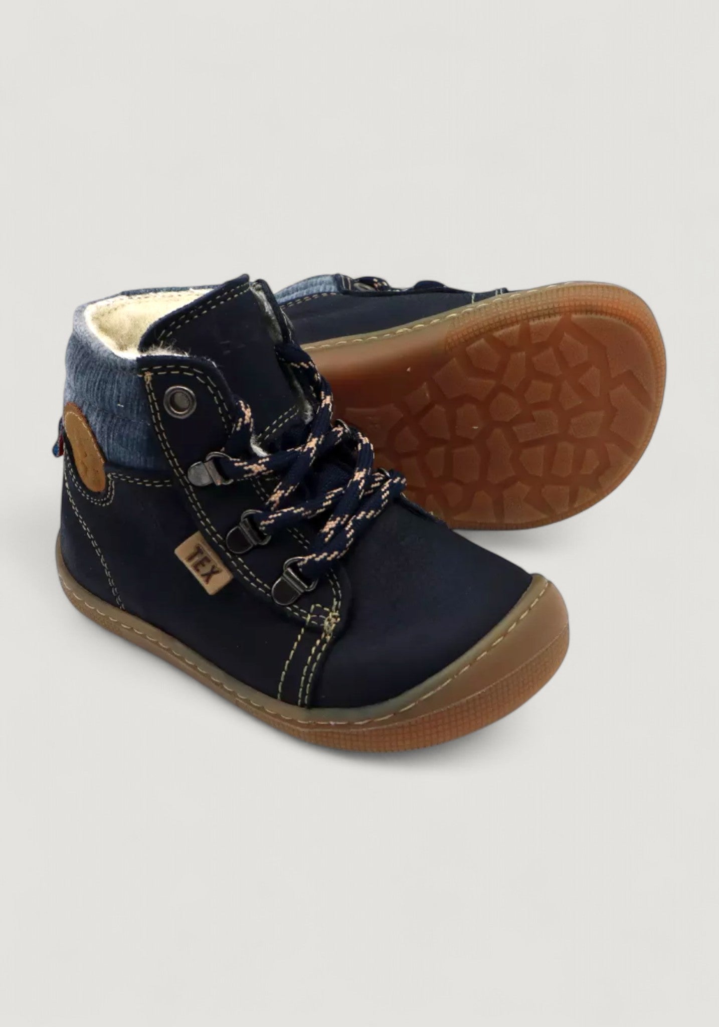 Ghete Barefoot impermeabile îmblănite - Deemer Navy