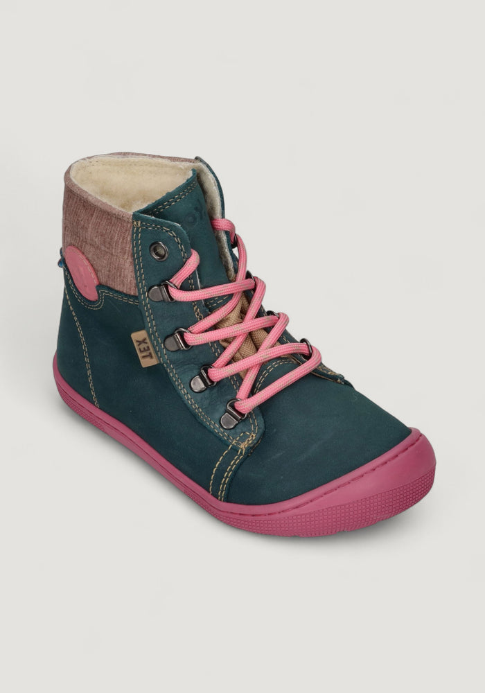 Ghete Barefoot impermeabile îmblănite - Deemer Turquoise