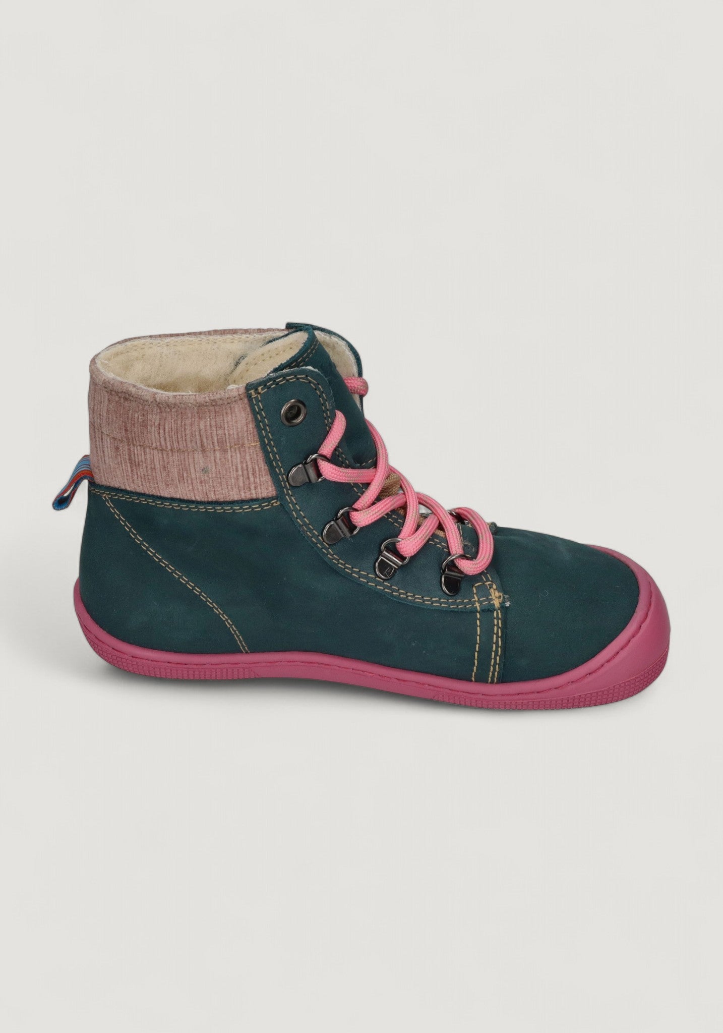 Ghete Barefoot impermeabile îmblănite - Deemer Turquoise