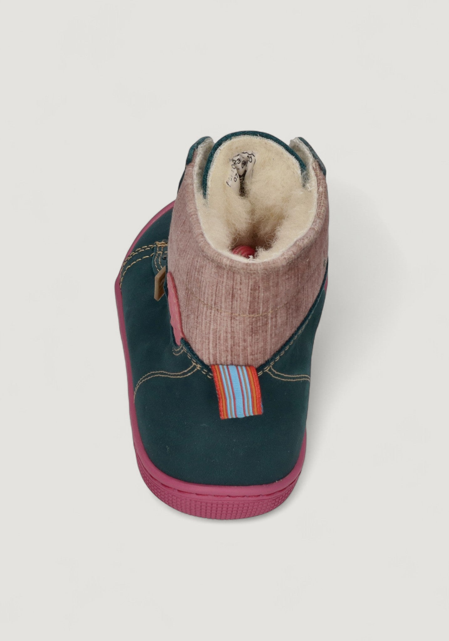 Ghete Barefoot impermeabile îmblănite - Deemer Turquoise