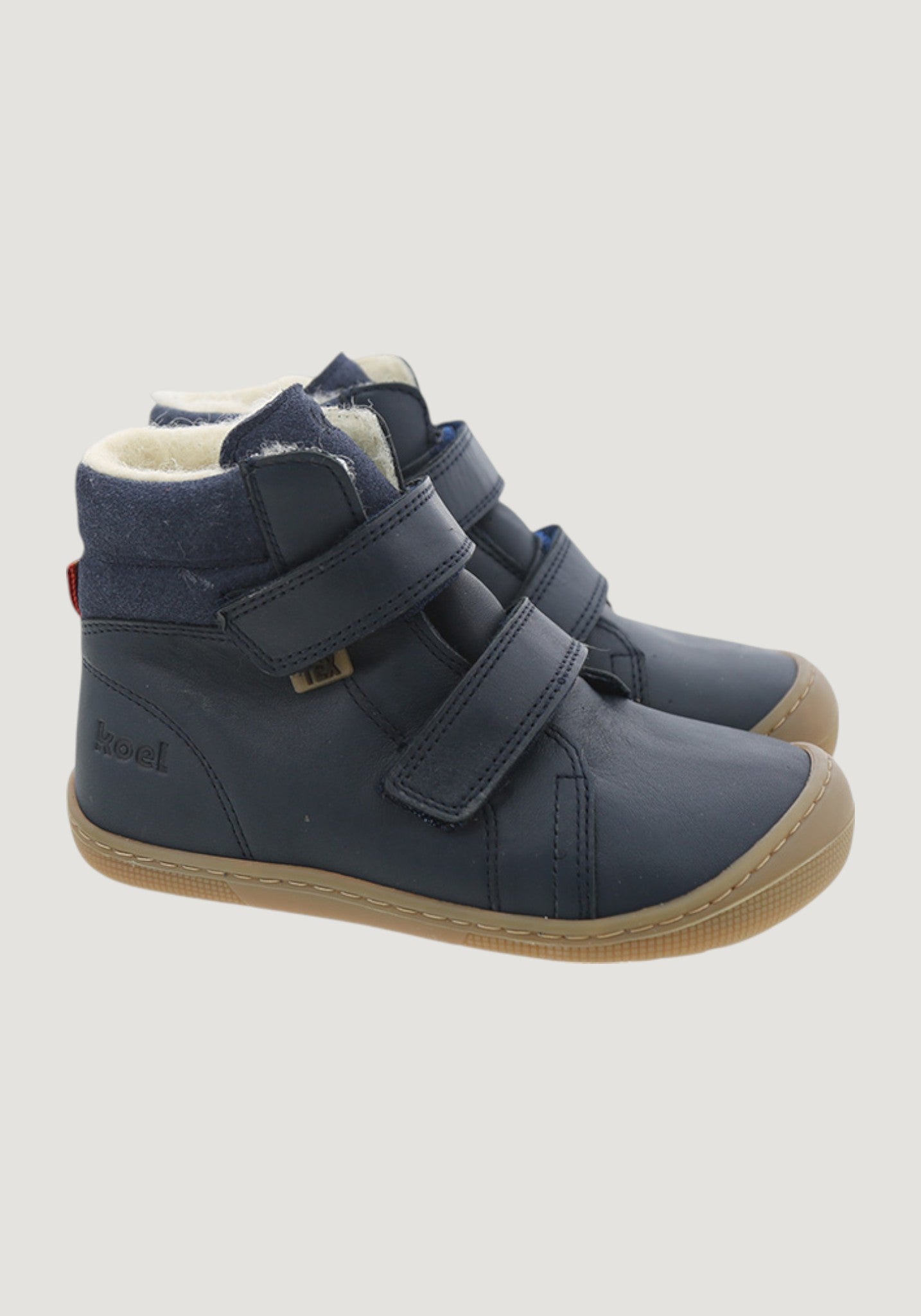 Ghete Barefoot impermeabile îmblănite - Demil Blue 24