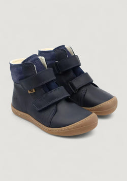 Ghete Barefoot impermeabile îmblănite - Demil Blue