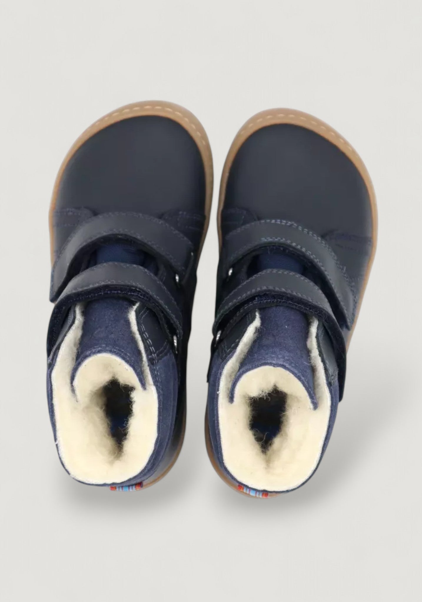 Ghete Barefoot impermeabile îmblănite - Demil Blue