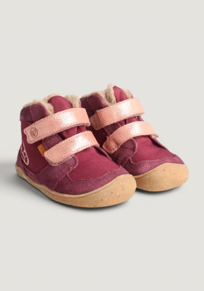 Ghete Barefoot impermeabile îmblănite - Eisbar Baby Plum