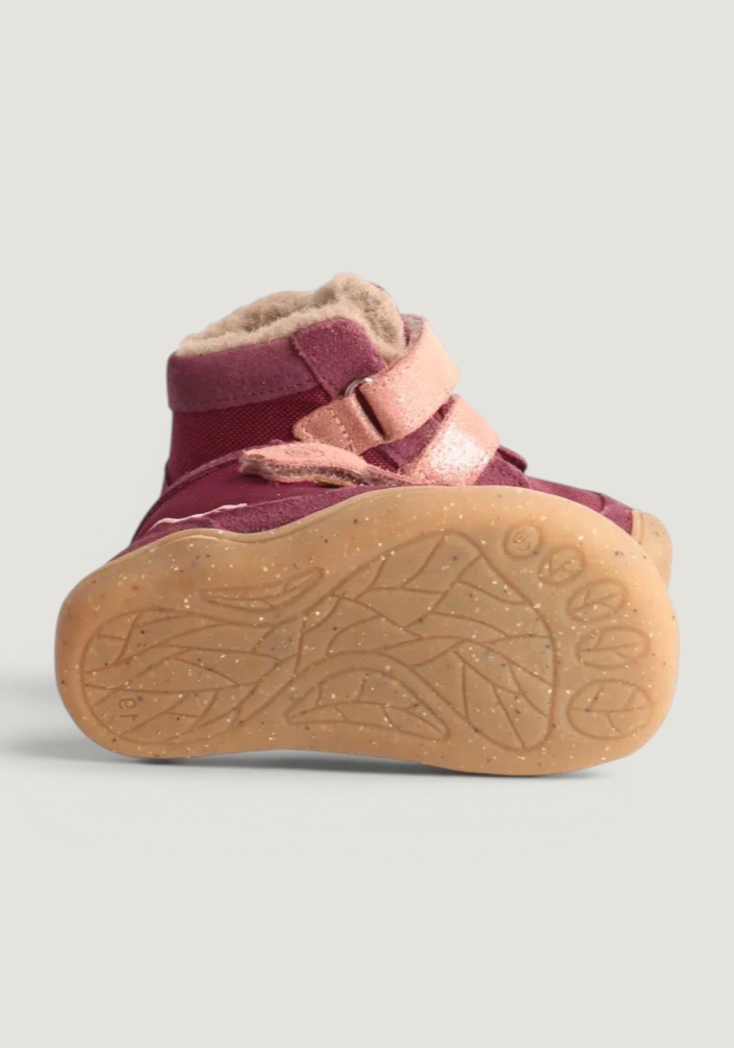 Ghete Barefoot impermeabile îmblănite - Eisbar Baby Plum