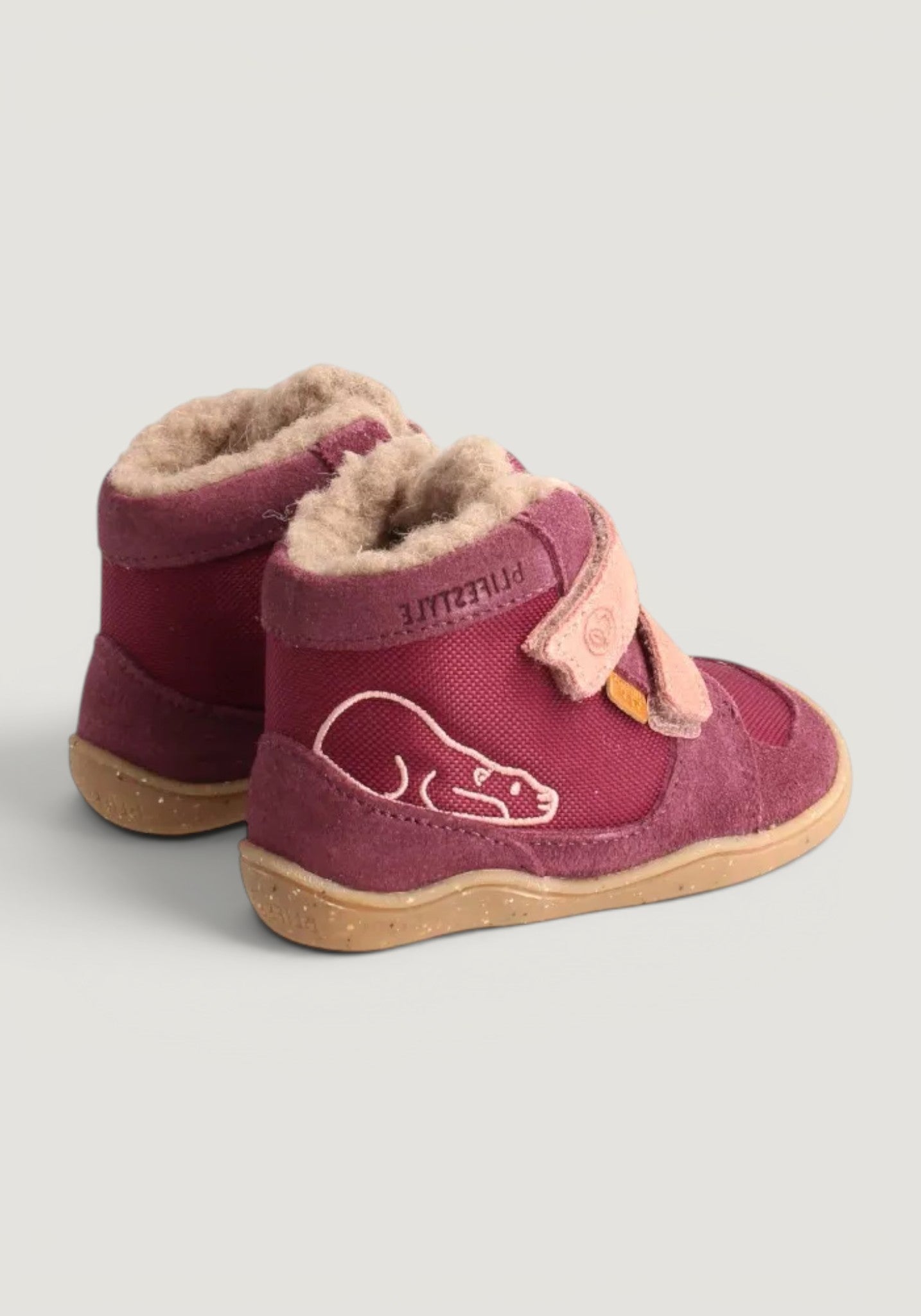 Ghete Barefoot impermeabile îmblănite - Eisbar Baby Plum