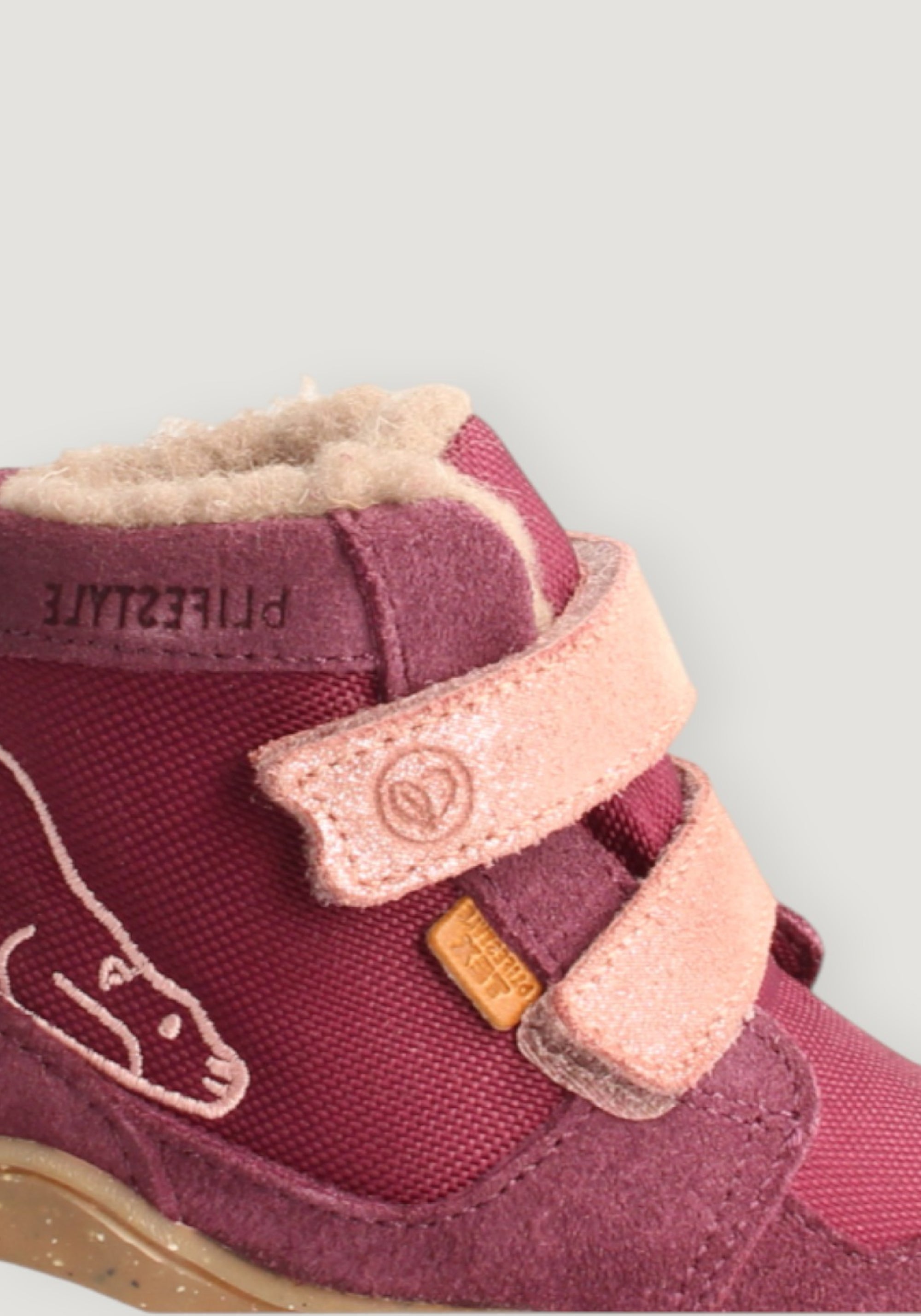 Ghete Barefoot impermeabile îmblănite - Eisbar Baby Plum