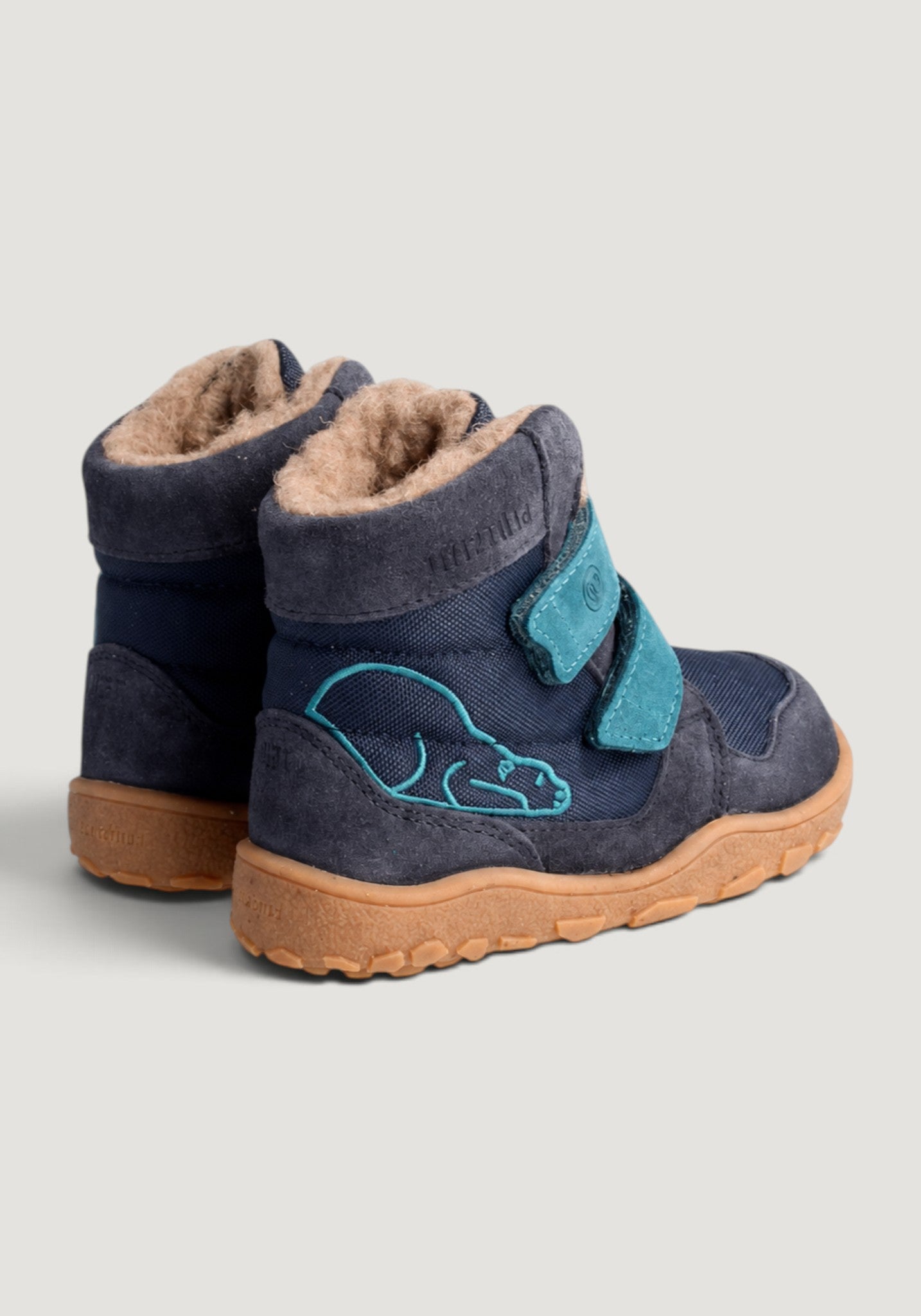 Ghete Barefoot impermeabile îmblănite - Eisbar Blue Nights