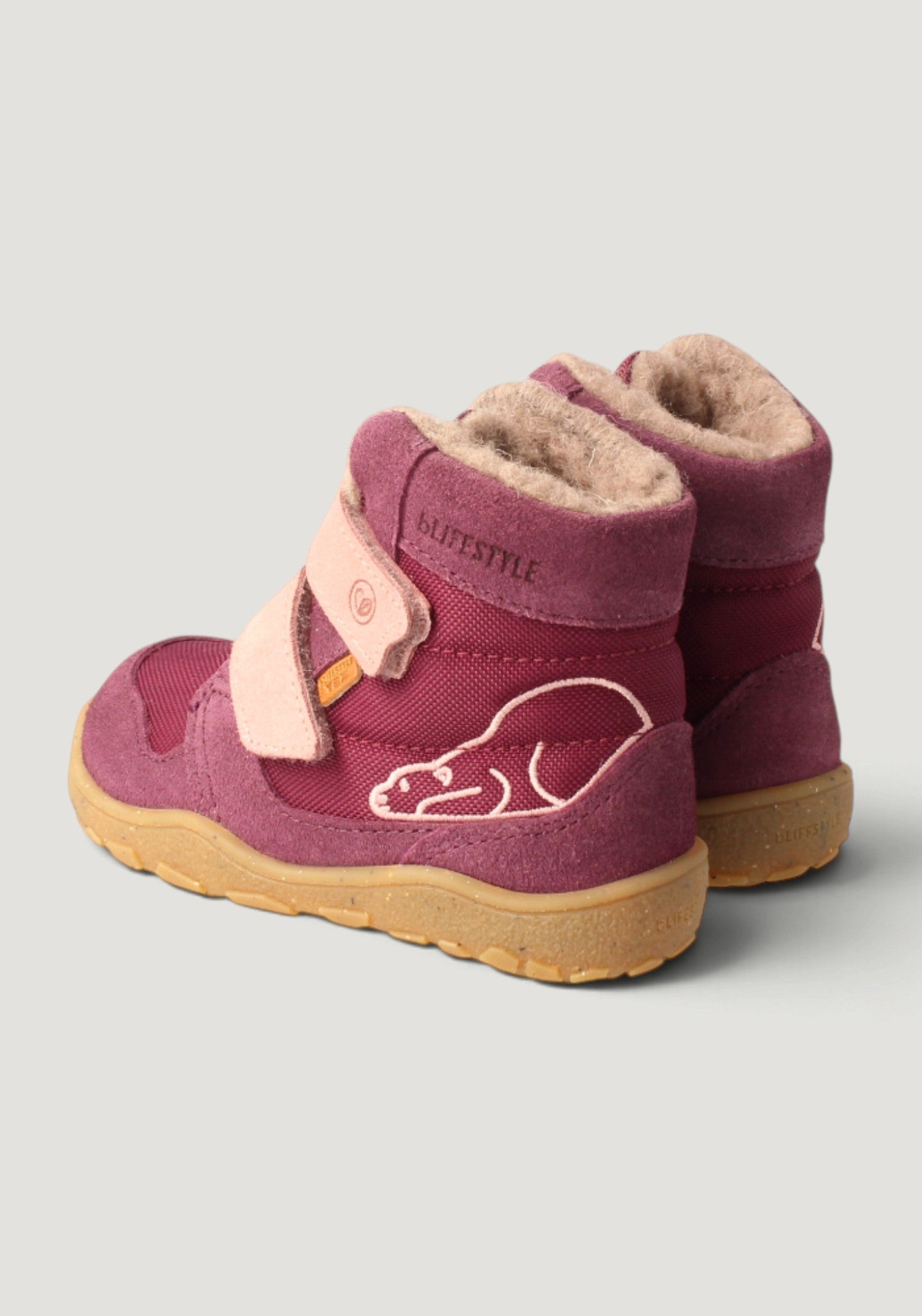Ghete Barefoot impermeabile îmblănite - Eisbar Plum
