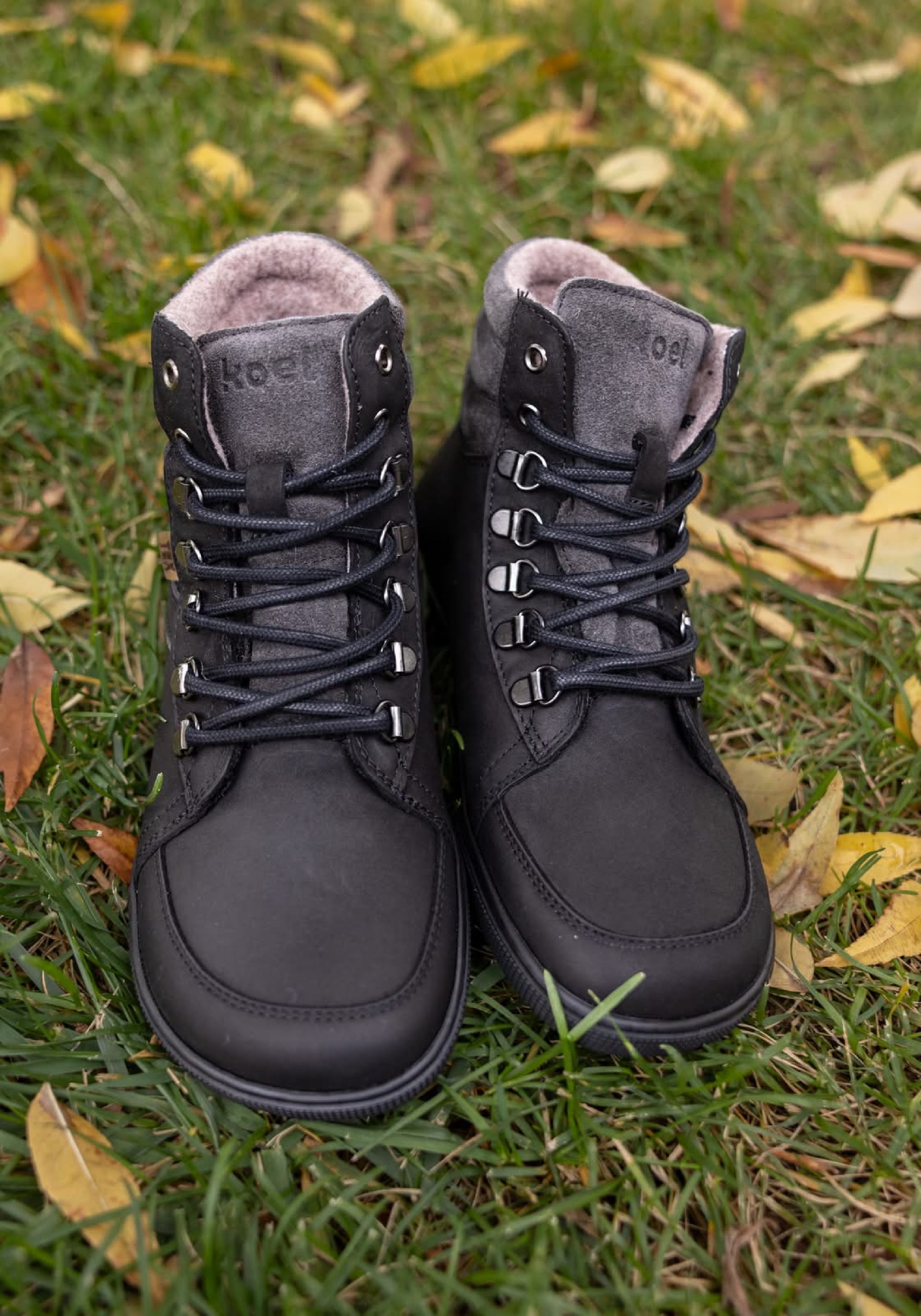 Ghete Barefoot impermeabile îmblănite - Fox Black