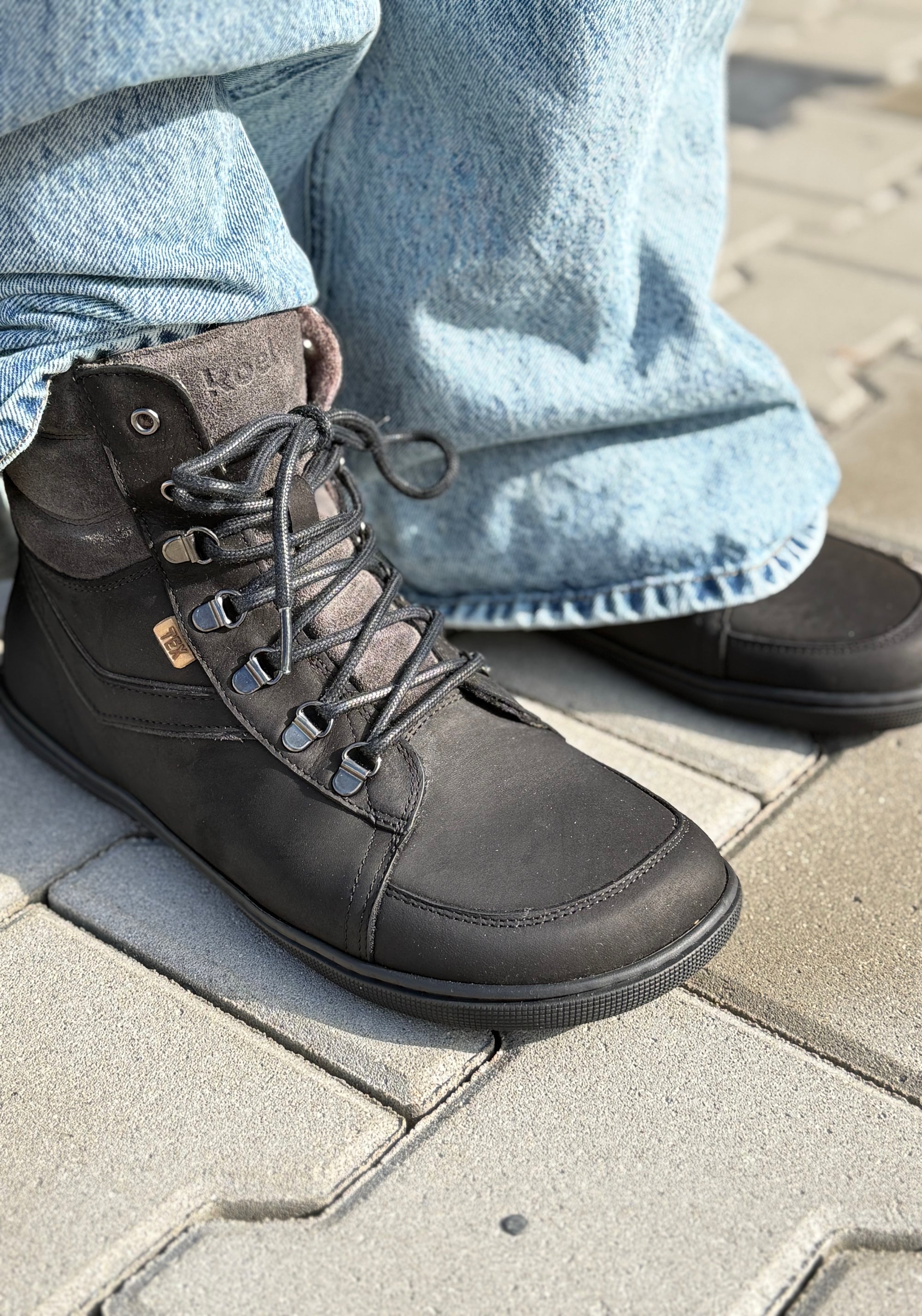 Ghete Barefoot impermeabile îmblănite - Fox Black