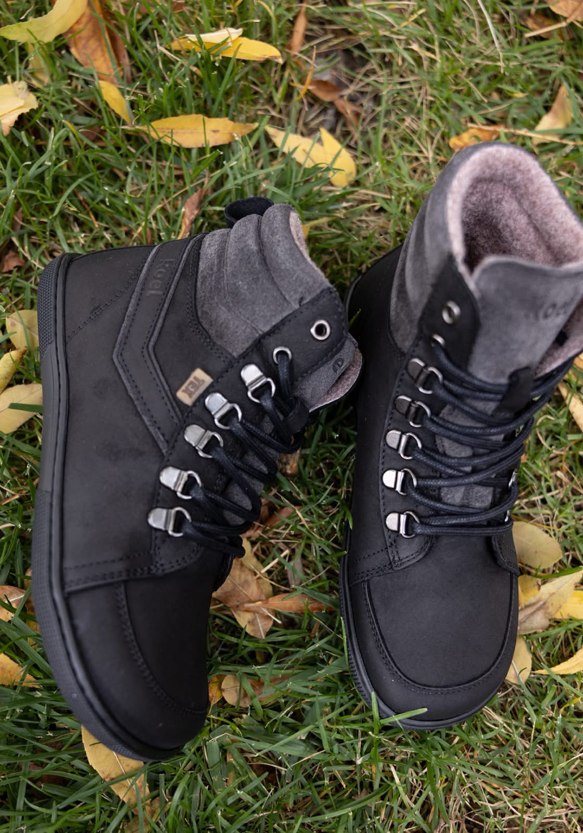 Ghete Barefoot impermeabile îmblănite - Fox Black
