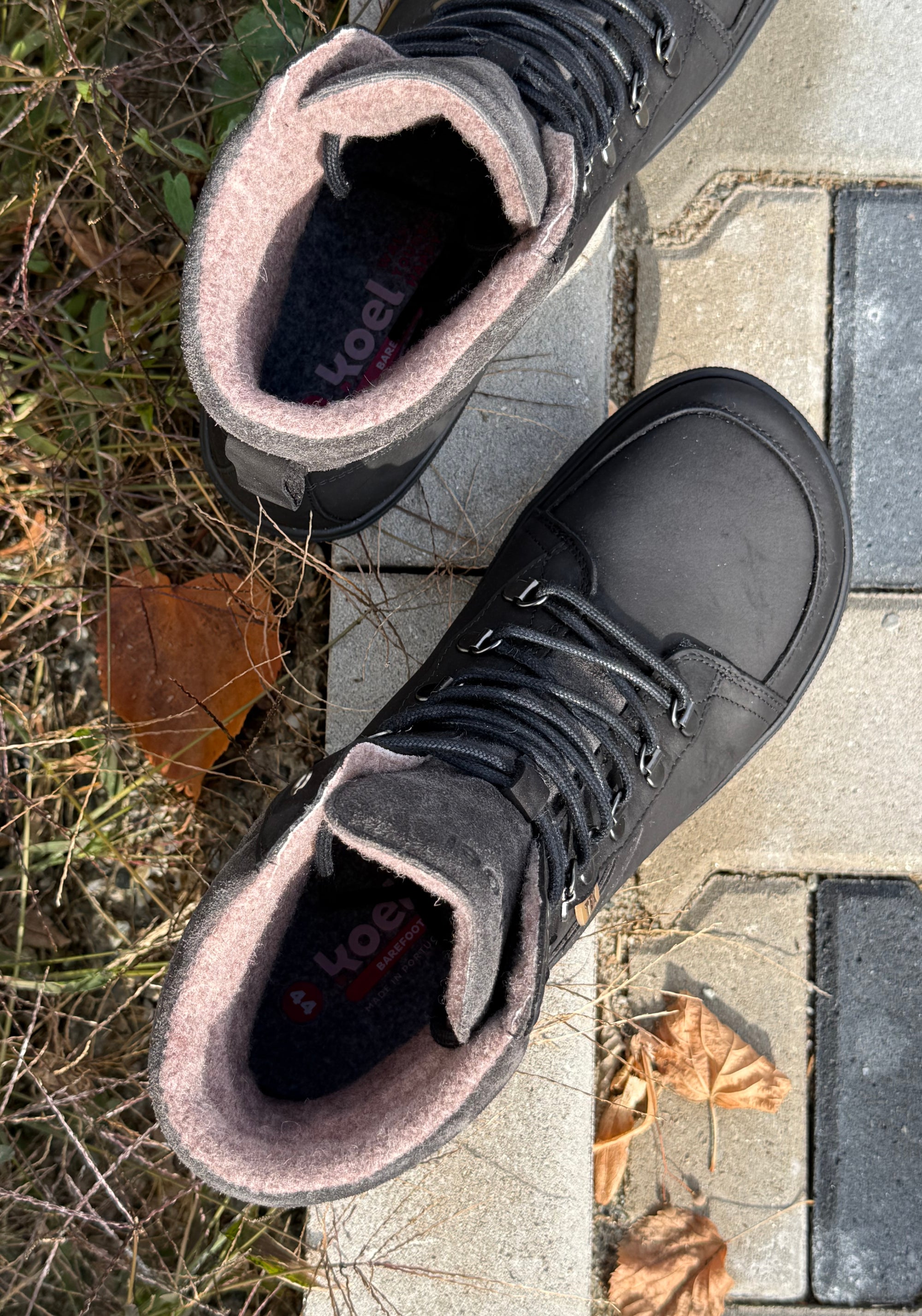 Ghete Barefoot impermeabile îmblănite - Fox Black